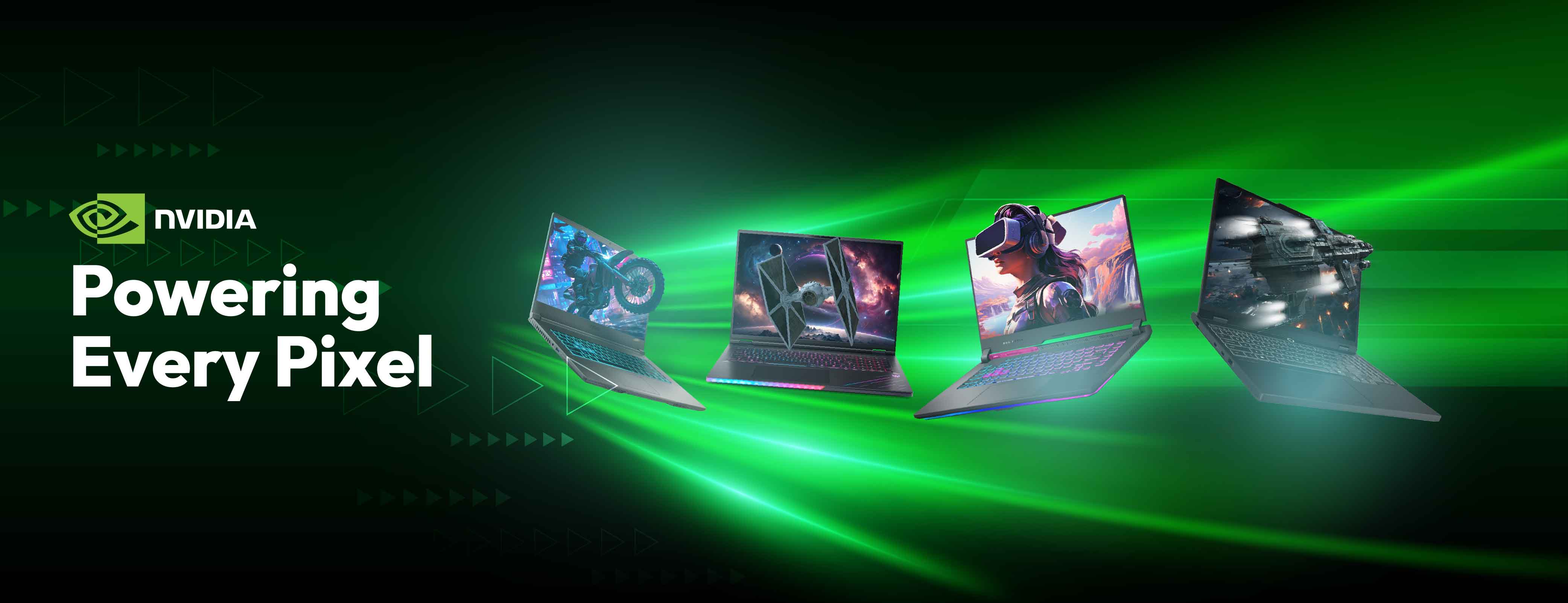 Power Your Ambition with NVIDIA GeForce RTX™ Laptops at Gigahertz