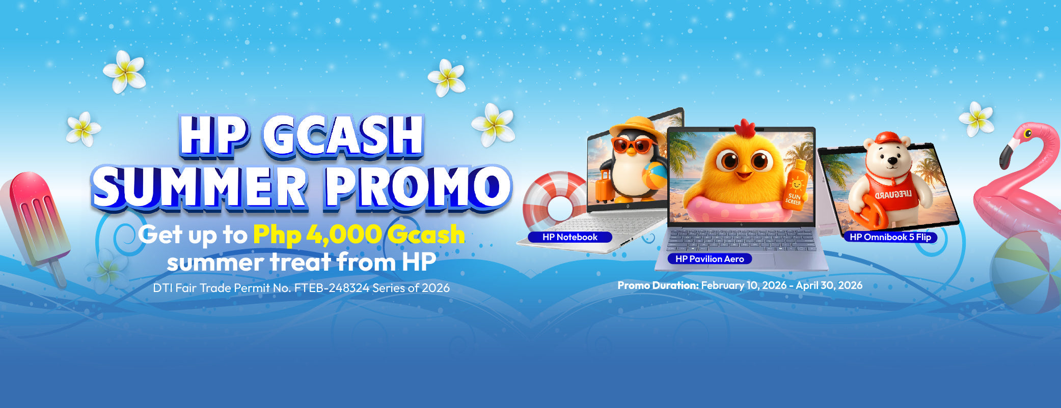 HP Summer Treat with GCash Cashback!