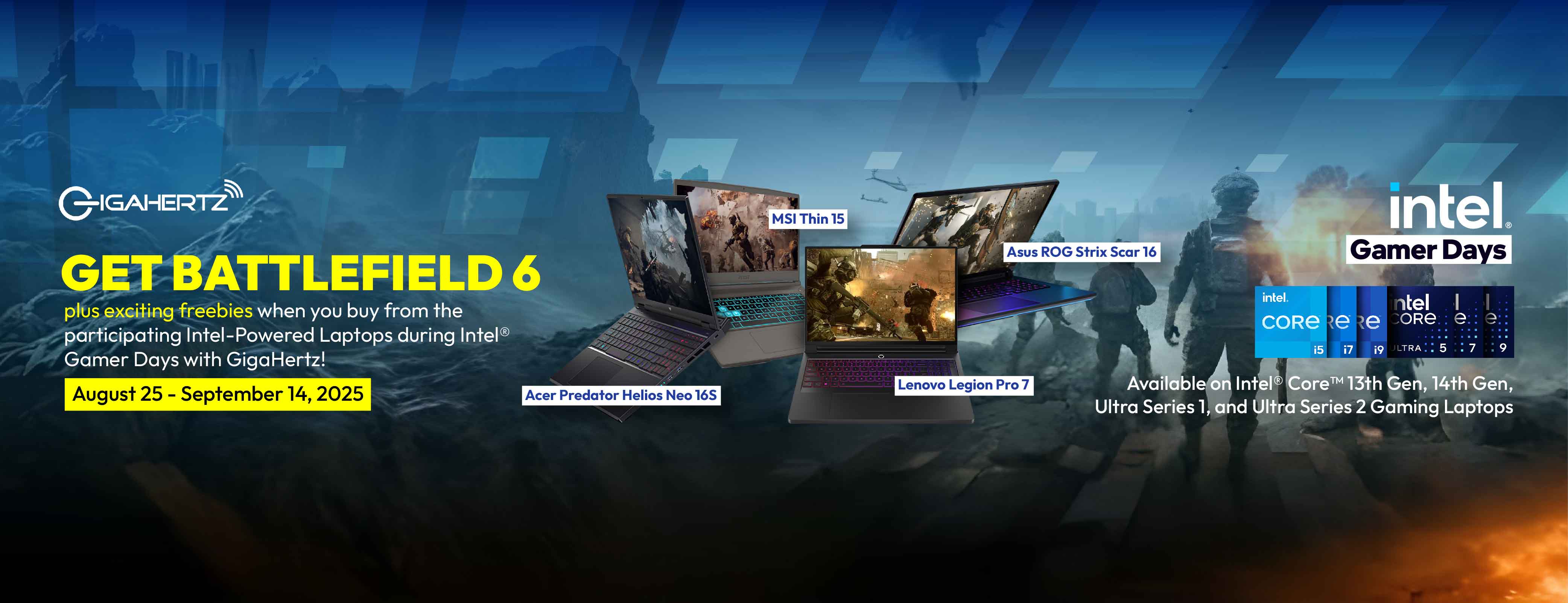 Intel Gamer Days 2025! Get Battlefield 6