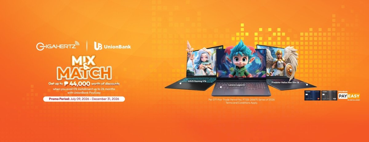 UnionBank PAYEASY Installment Mix & Match Promo with GigaHertz - Gigahertz