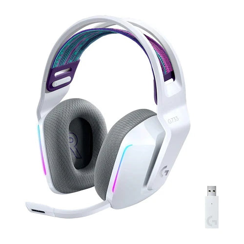 Logitech G733 Lightspeed Wireless RGB Gaming Headset (White)