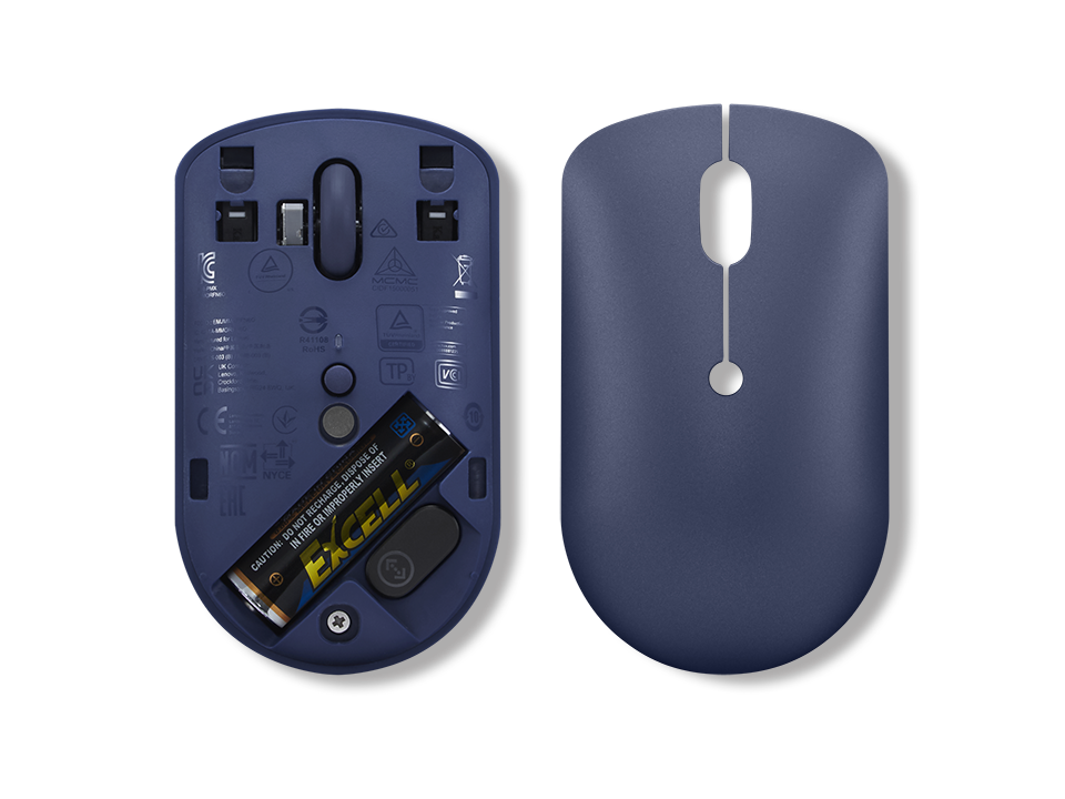 Lenovo 540 USB-C Wireless Mouse (GY51D20871) | 2.4GHz Wireless | USB-C Unified Pairing Receiver | Up to 2400 DPI Optical Sensor | Abyss Blue