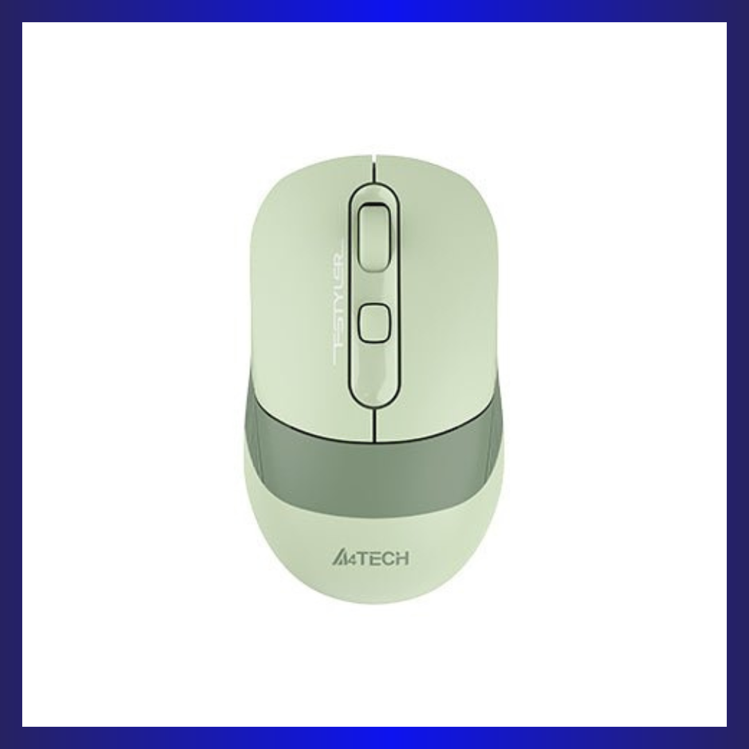 A4Tech FB10C | Optical Sensor | Bluetooth & 2.4GHz Wireless | Multi-Device Support | Adjustable 2400 DPI | Matcha Green