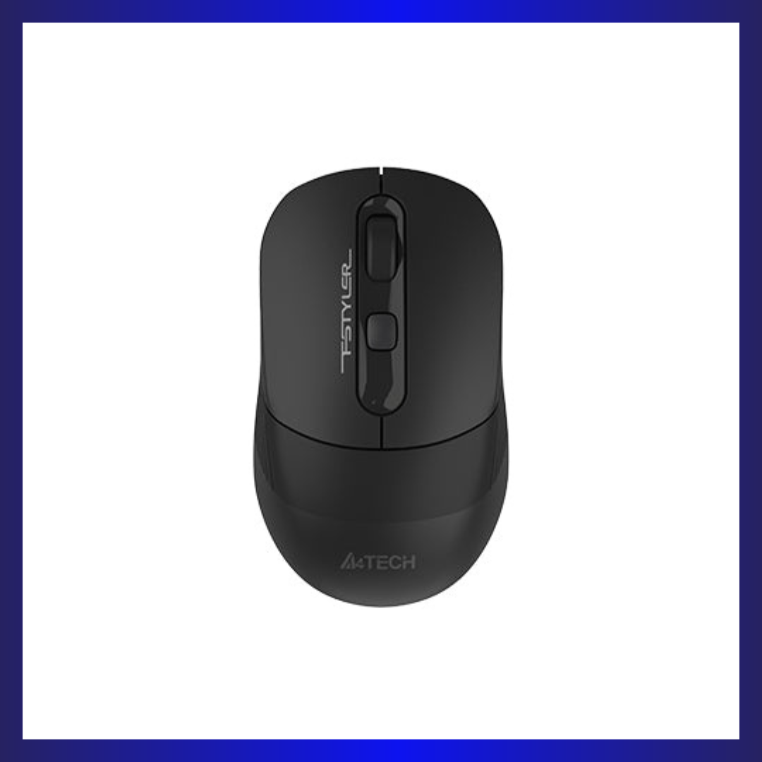 A4Tech FB10C | Optical Sensor | Bluetooth & 2.4GHz Wireless | Multi-Device Support | Adjustable 2400 DPI | Stone Black