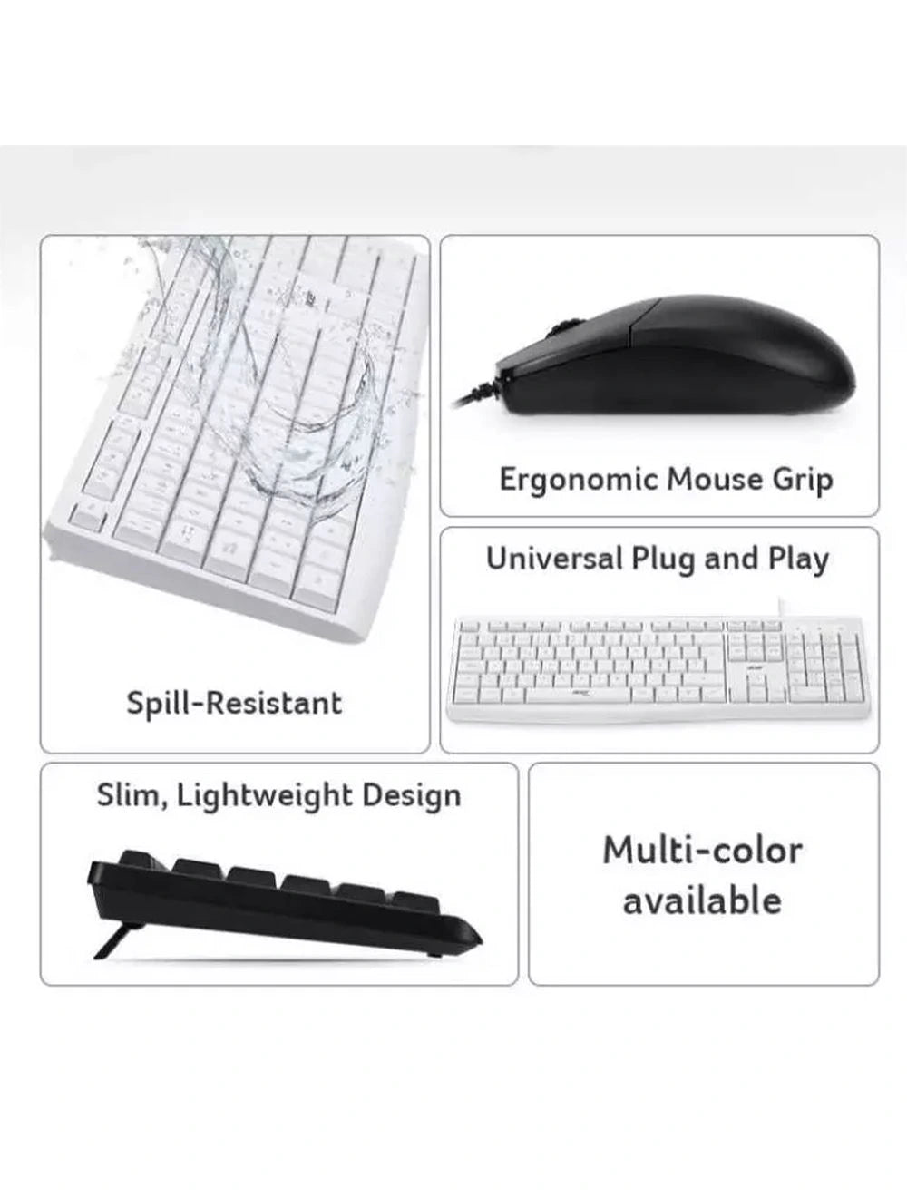 Acer EAK040 Wired Combo Keyboard and Mouse