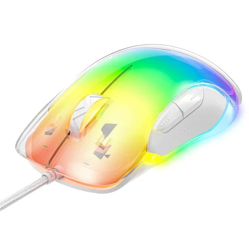 Onikuma CW925 RGB Wired eSports Gaming Mouse (White)