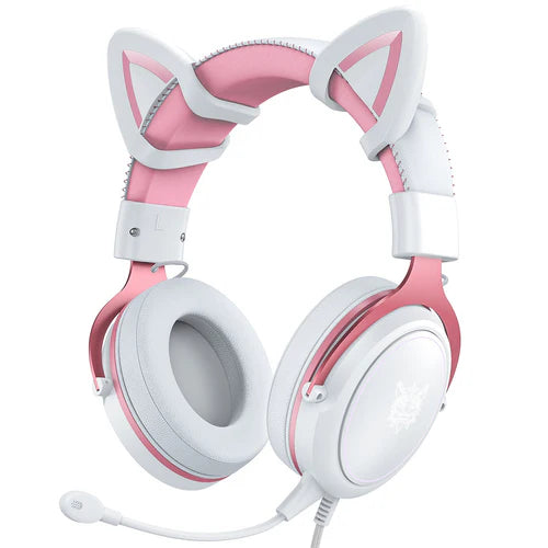 Onikuma X10 Cat Wired Professional Gaming Headset with Noise Cancellation Microphone