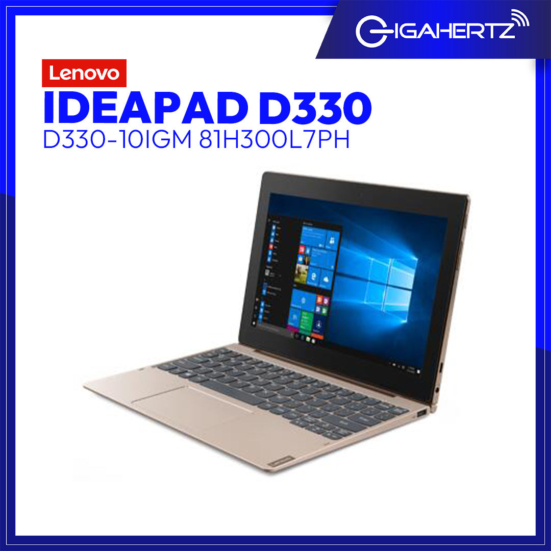 Lenovo IdeaPad D330-10IGM 81H300L7PH| 10.1" HD | Celeron® N4000 | UHD Graphics 600 | 4GB LPDDR4 RAM | 64GB eMMC SSD | WIN 10 | - CLEARANCE