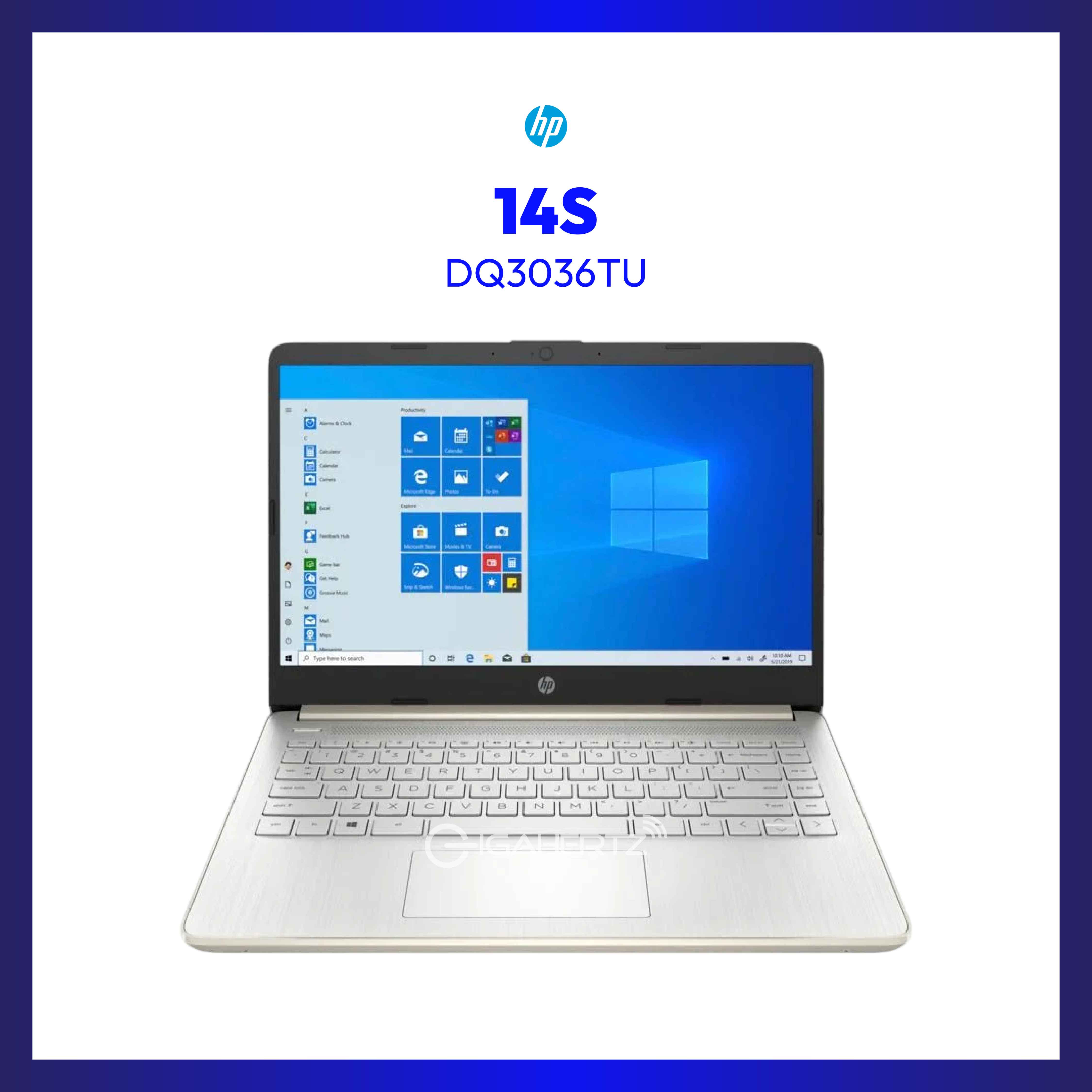 HP 14S-DQ3036TU 14" Student Laptop | 14" HD | Pentium Silver N6000 | UHD Graphics | 8GB RAM | 256GB SSD | WIN 11