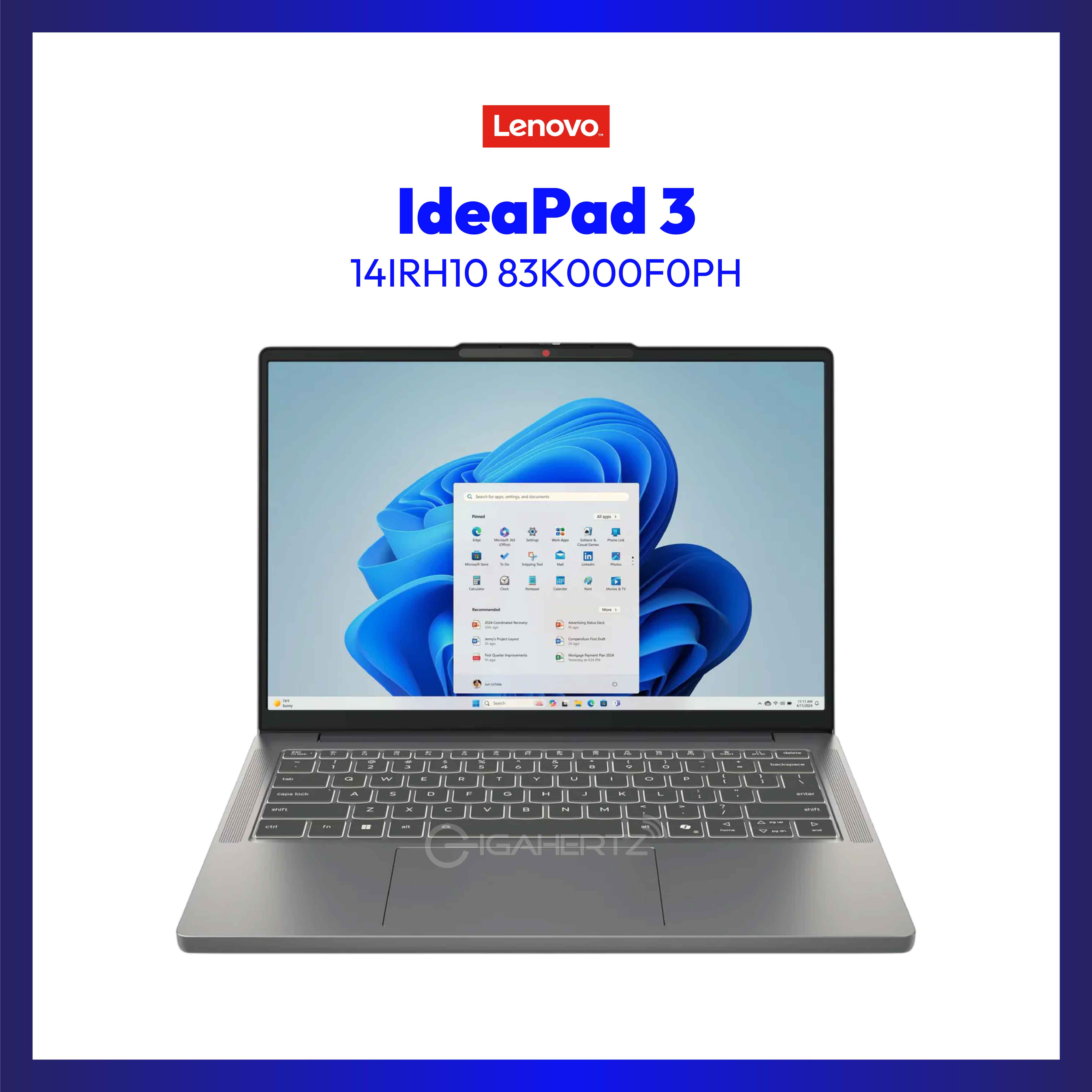 Lenovo Ideapad 3 14IRH10 83K000F0PH | Core i5-13420H | 8GB | 512GB NVMe SSD | Intel® UHD Graphics| Win 11