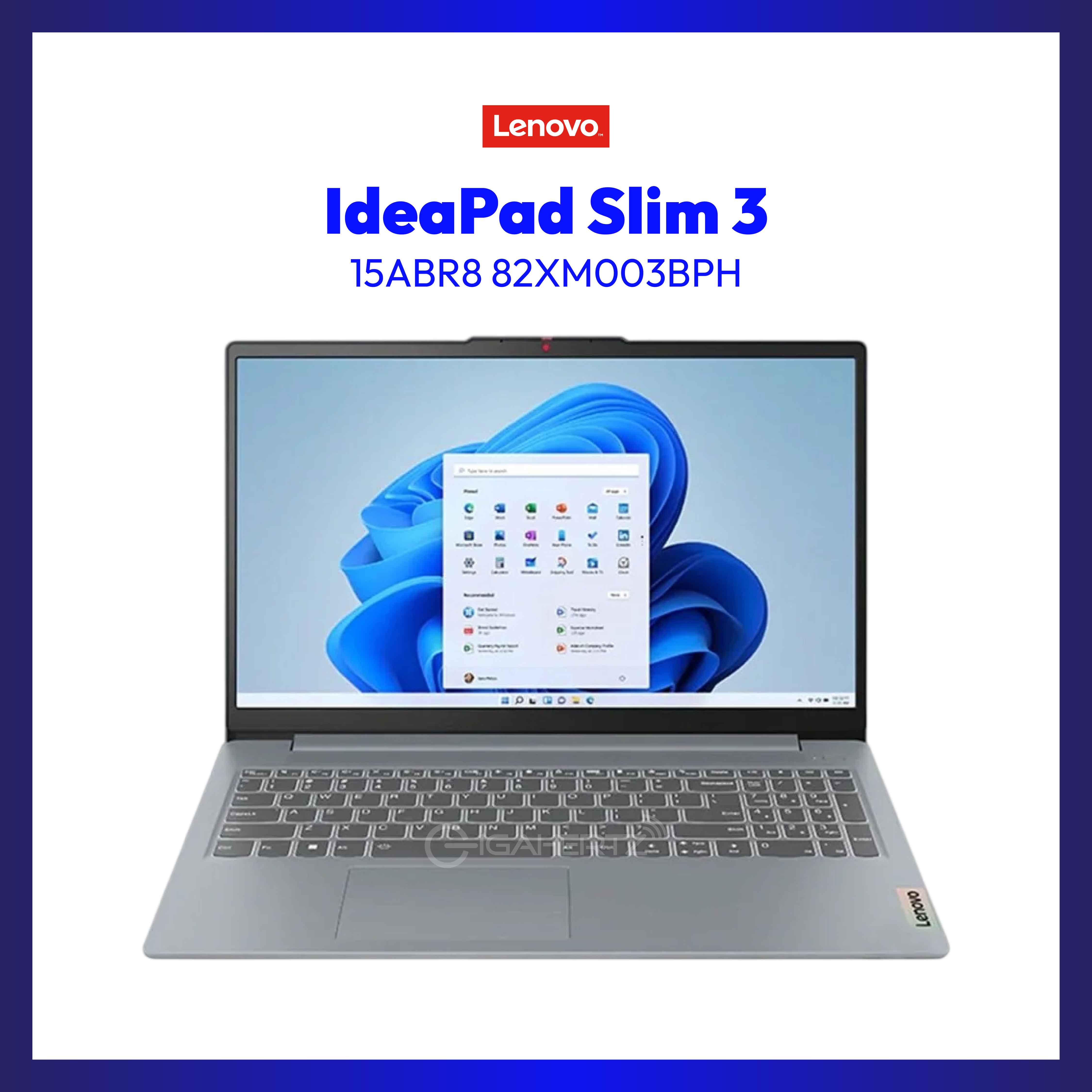 Lenovo IdeaPad Slim 3 15ABR8 82XM003BPH | 15.6" FHD | Ryzen 5 7530U | Radeon Graphics | 16GB RAM | 512GB SSD | WIN 11