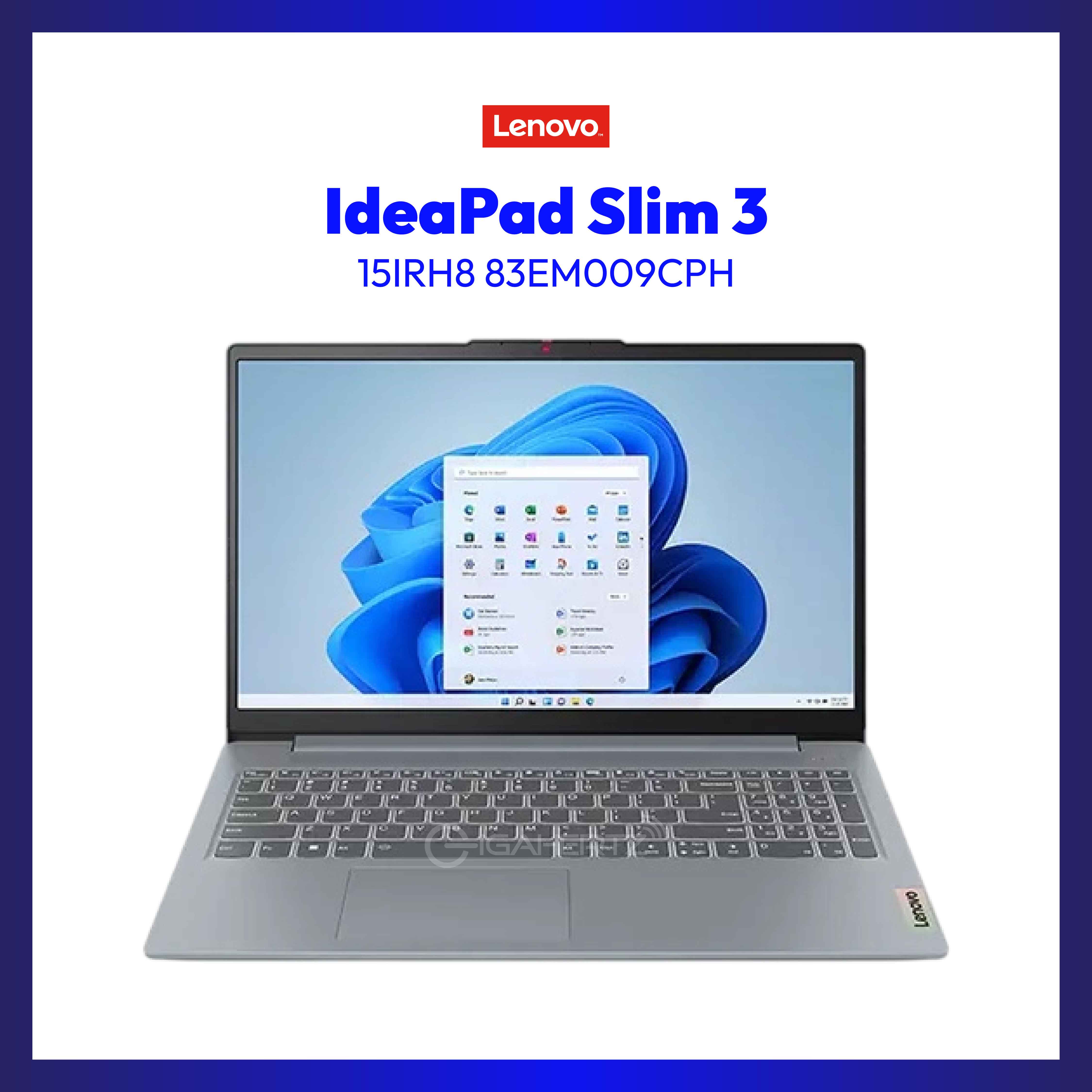 Lenovo IdeaPad Slim 3 15IRH8 83EM009CPH | 15.6" FHD | i7-13620H | UHD Graphics | 16GB RAM | 512GB SSD | WIN 11