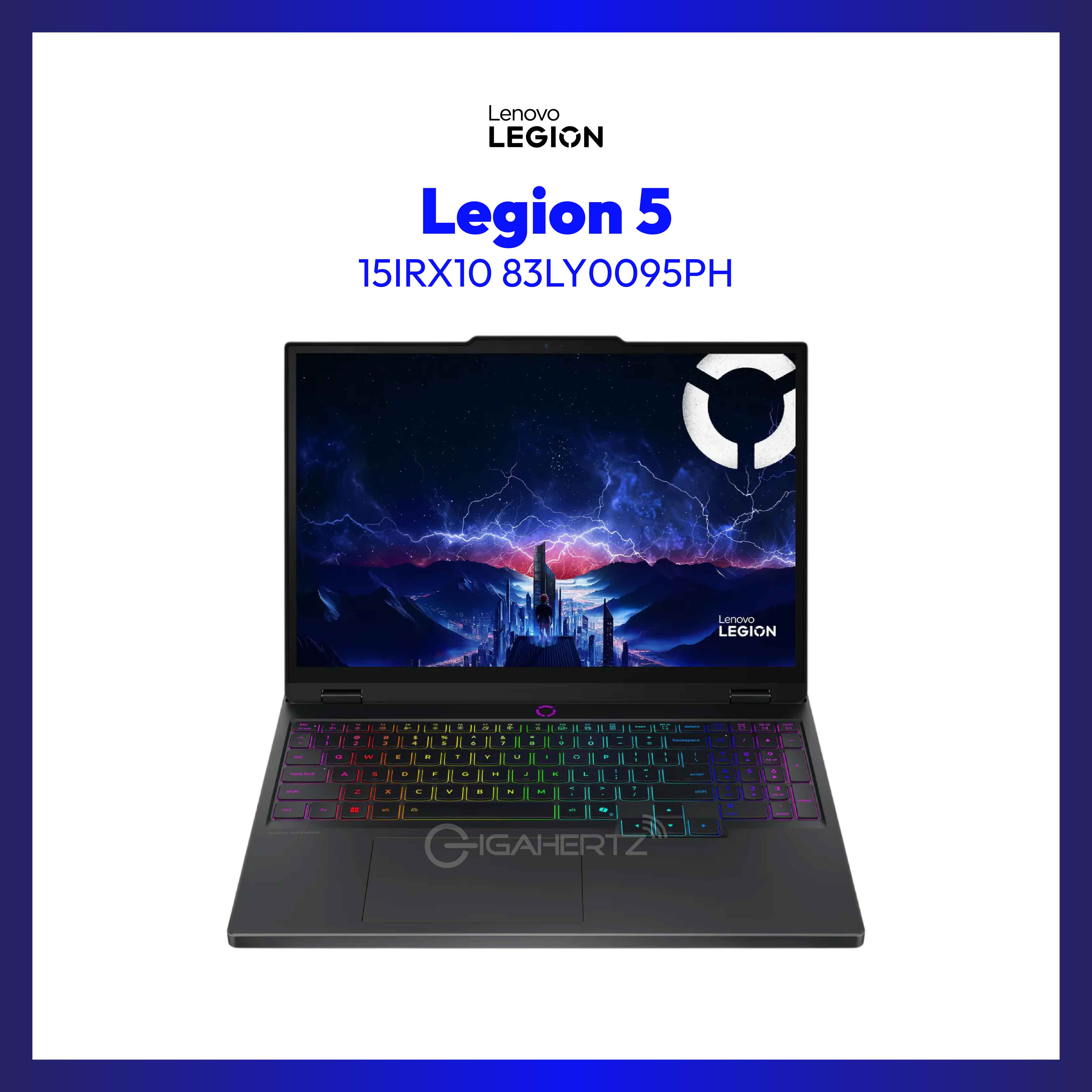 Lenovo Legion 5 15IRX10 83LY0095PH | 15.1" WQXGA | Intel® Core i7-14700HX | NVIDIA® GeForce RTX 5060 | 16GB RAM | 1TB SSD | WIN 11