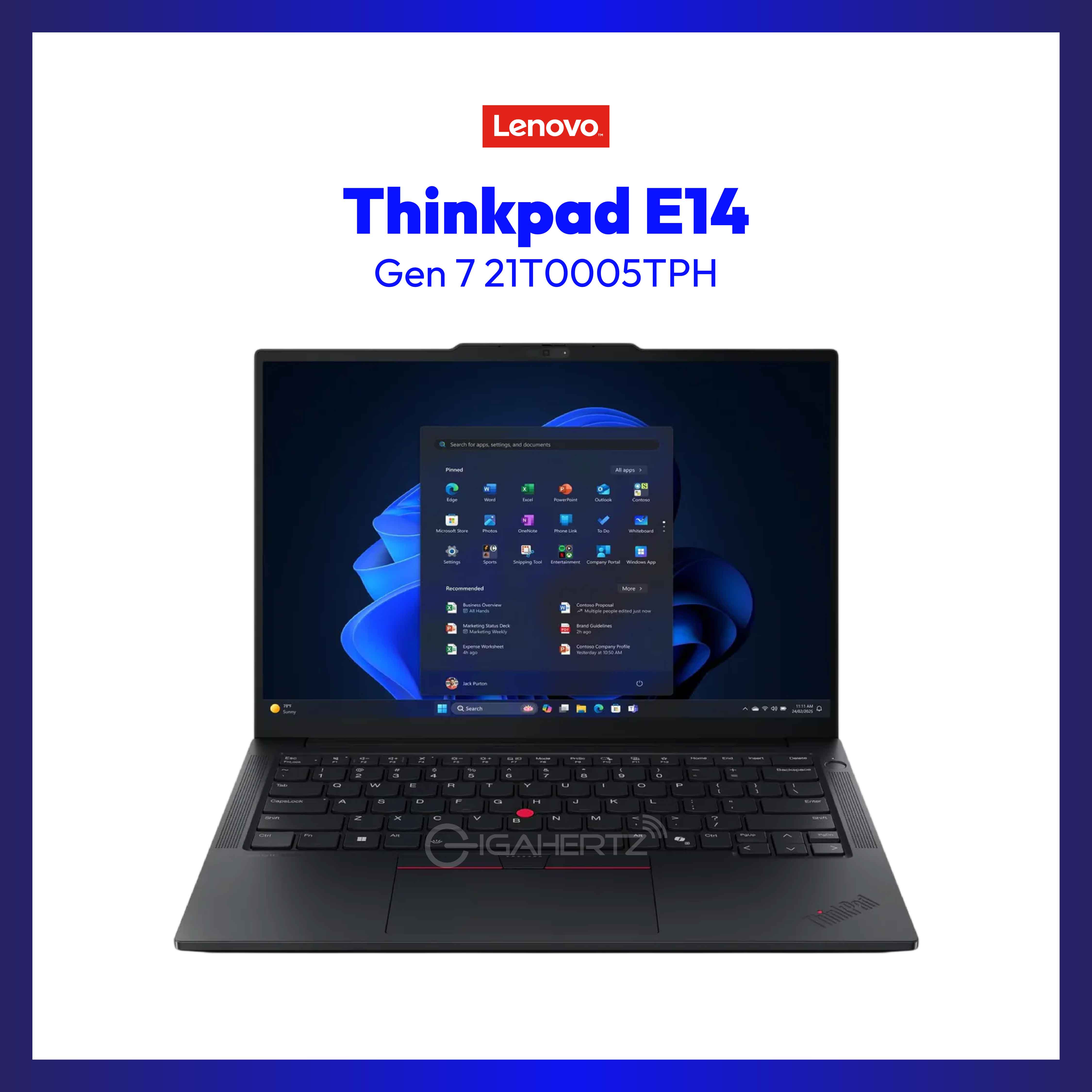 Lenovo Thinkpad E14 Gen 7 21T0005TPH | 14in WUXGA IPS | AMD Ryzen 5 220 | 16GB DDR5 | 512GB SSD | AMD Radeon | Win11 Pro