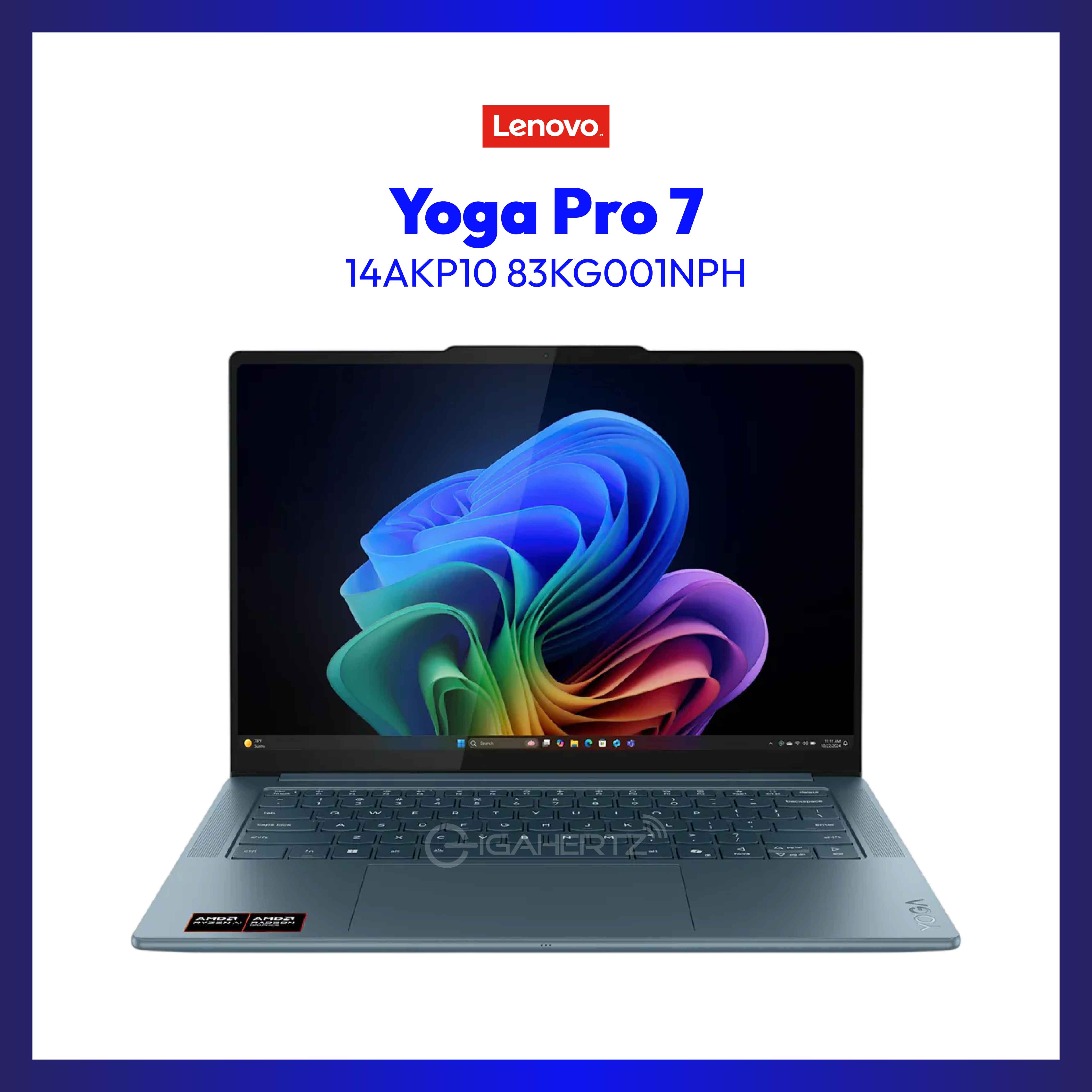 Lenovo Yoga Pro 7 14AKP10 83KG001NPH | 14.5in 3K OLED | AMD R7 AI 350 | 32GB DDR5 | 1TB SSD | AMD Radeon 860M | Win11