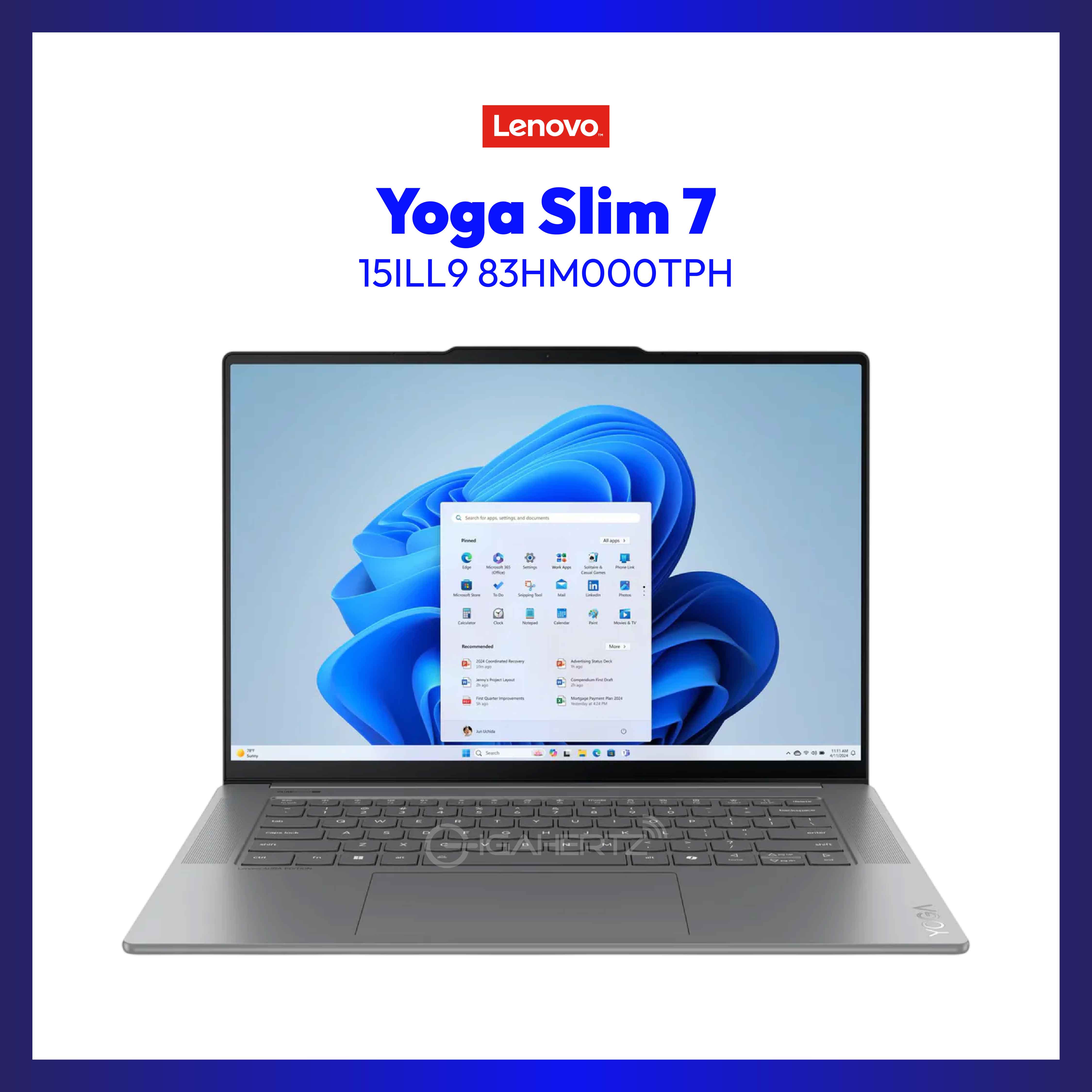 Lenovo Yoga Slim 7 15ILL9 83HM000TPH | 15.3" WQXGA+ | Ultra 7 258V | Intel Arc Graphics 140V | 32GB RAM | 1TB SSD | WIN 11