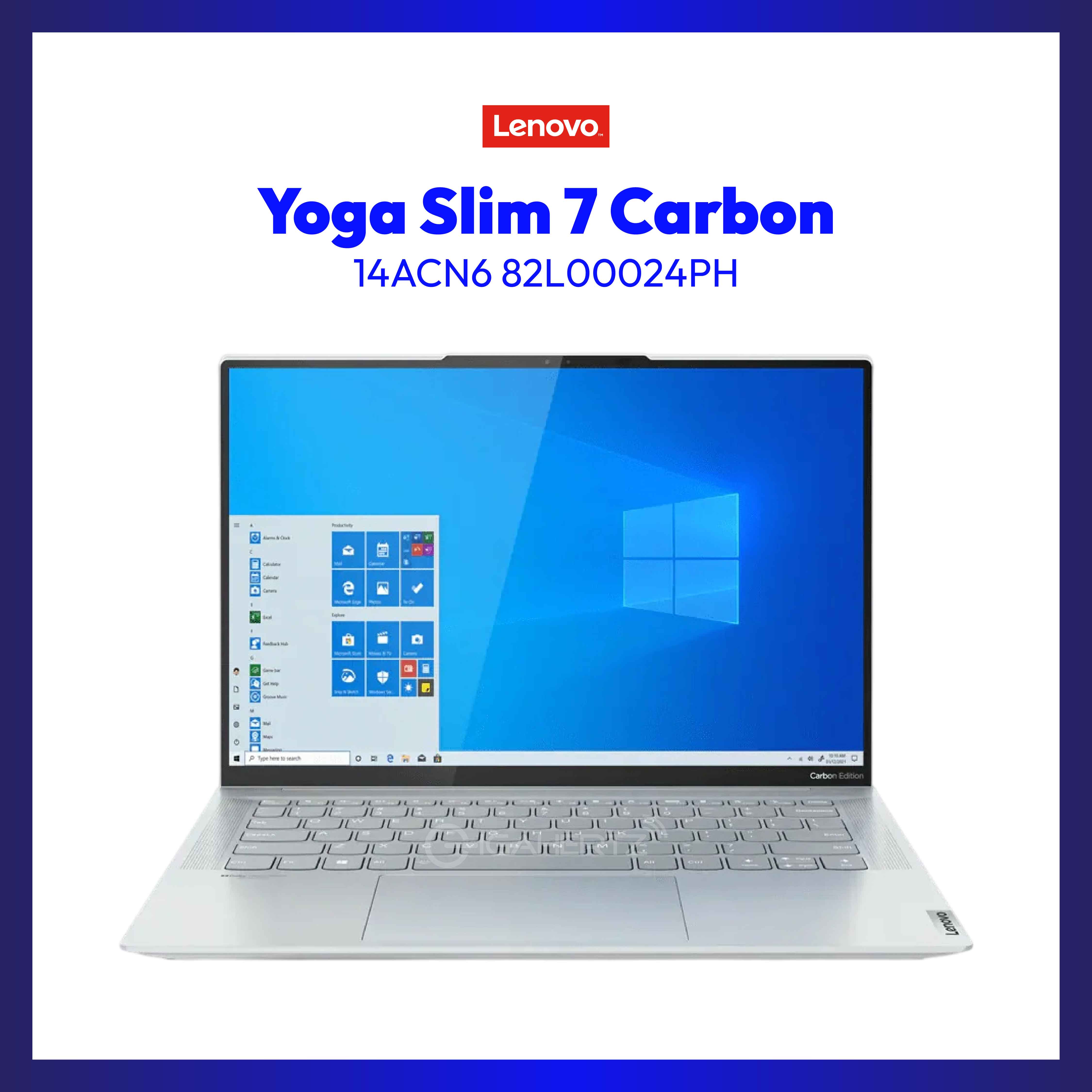 Lenovo Yoga Slim 7 Carbon 14ACN6 82L00024PH | 14" OLED | Ryzen 5 5600U | Radeon Graphics | 16GB RAM | 512GB SSD | WIN 11