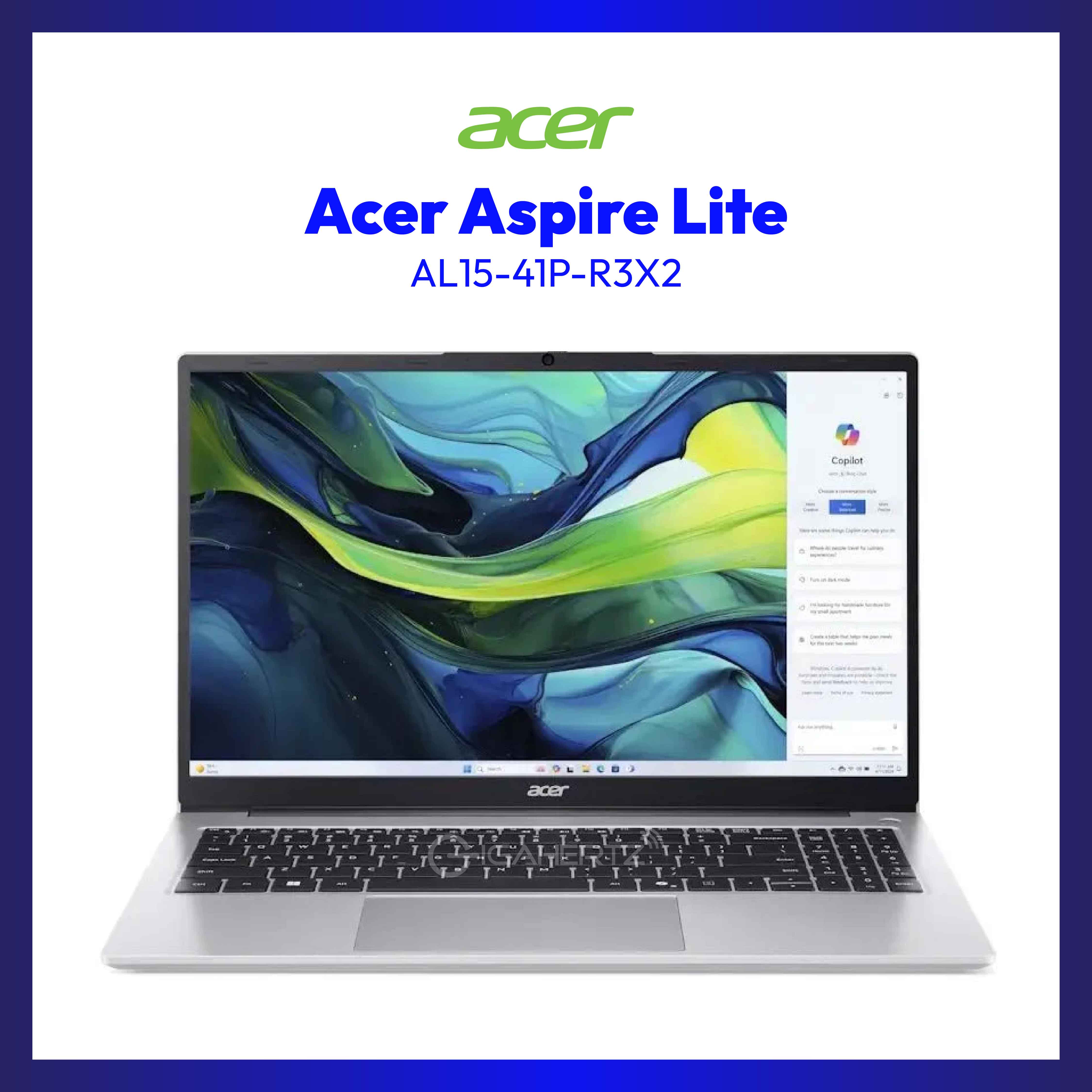 Acer Aspire Lite AL15-41P-R3X2 | 15.6" FHD | AMD Ryzen™ 7 5700U | AMD Radeon Graphics | 16 GB RAM | 1 TB SSD | WIN 11 | MS Office 2024 | MS 365