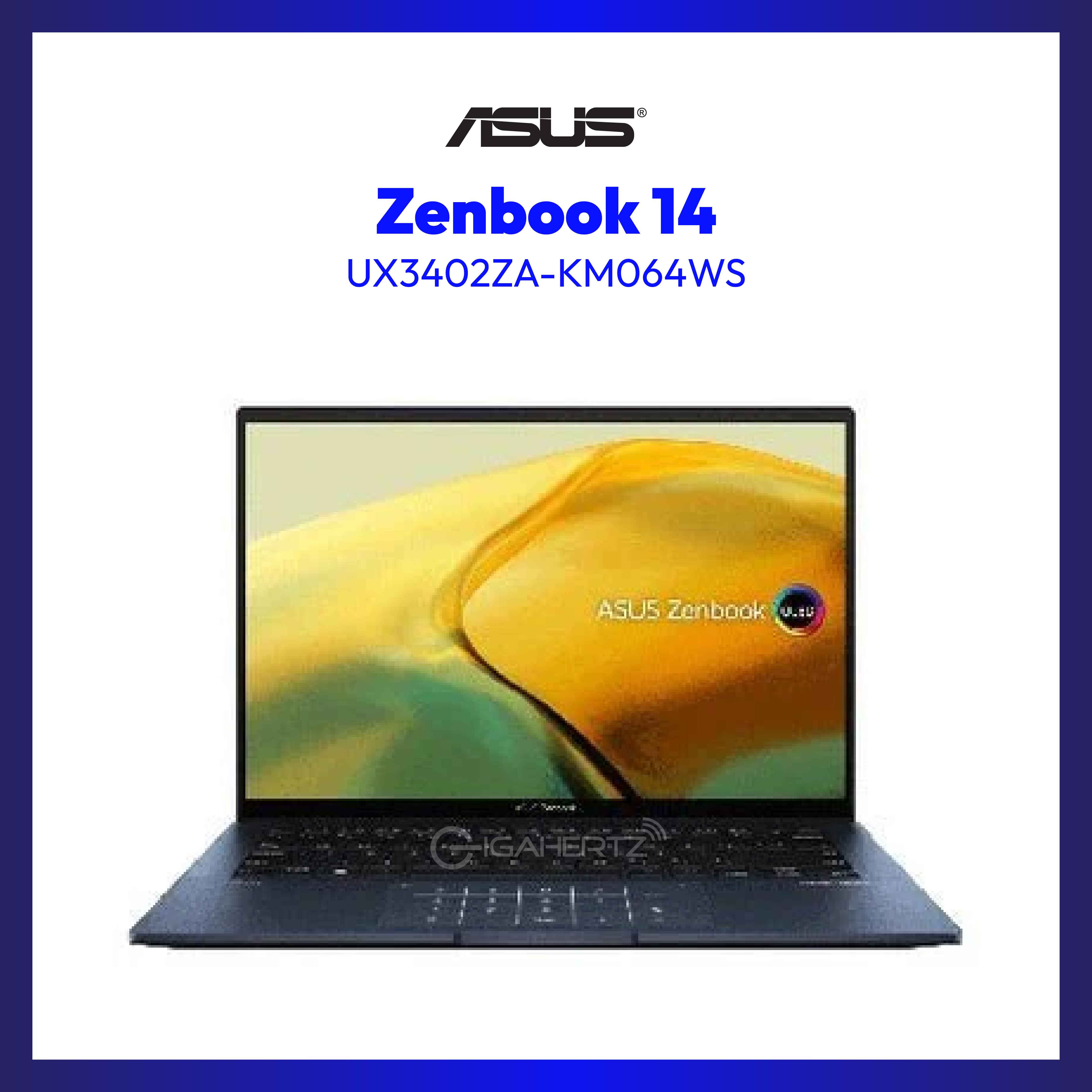 Asus Zenbook 14 OLED UX3402ZA-KM064WS | 14" OLED | i7-1260P | Iris Xe Graphics | 16GB RAM | 512GB SSD | WIN 11