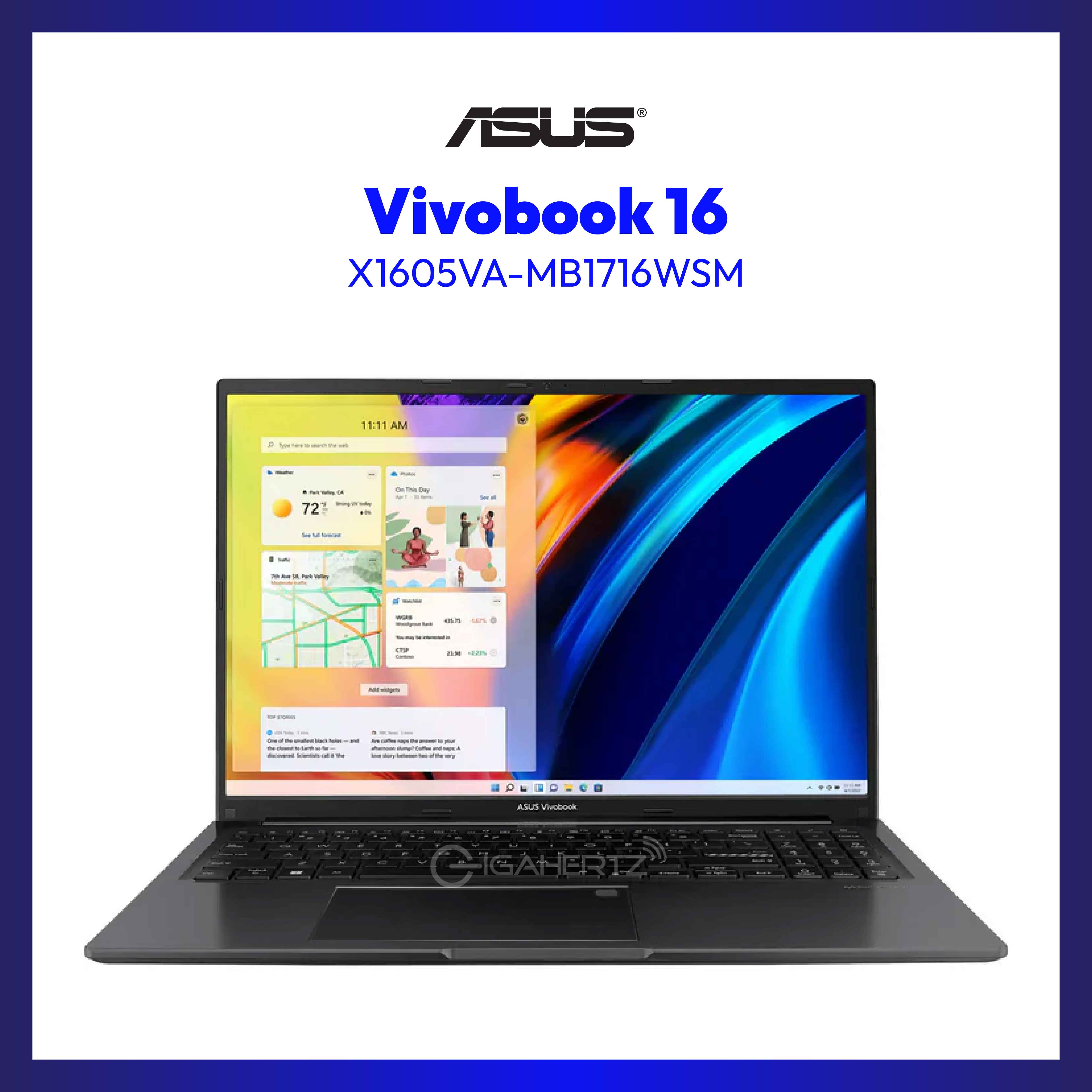Asus Vivobook X1605VA-MB1716WSM | 16" WUXGA | Intel Core i5-13420H | Intel UHD Graphics | 16GB RAM | 512GB SSD | WIN 11