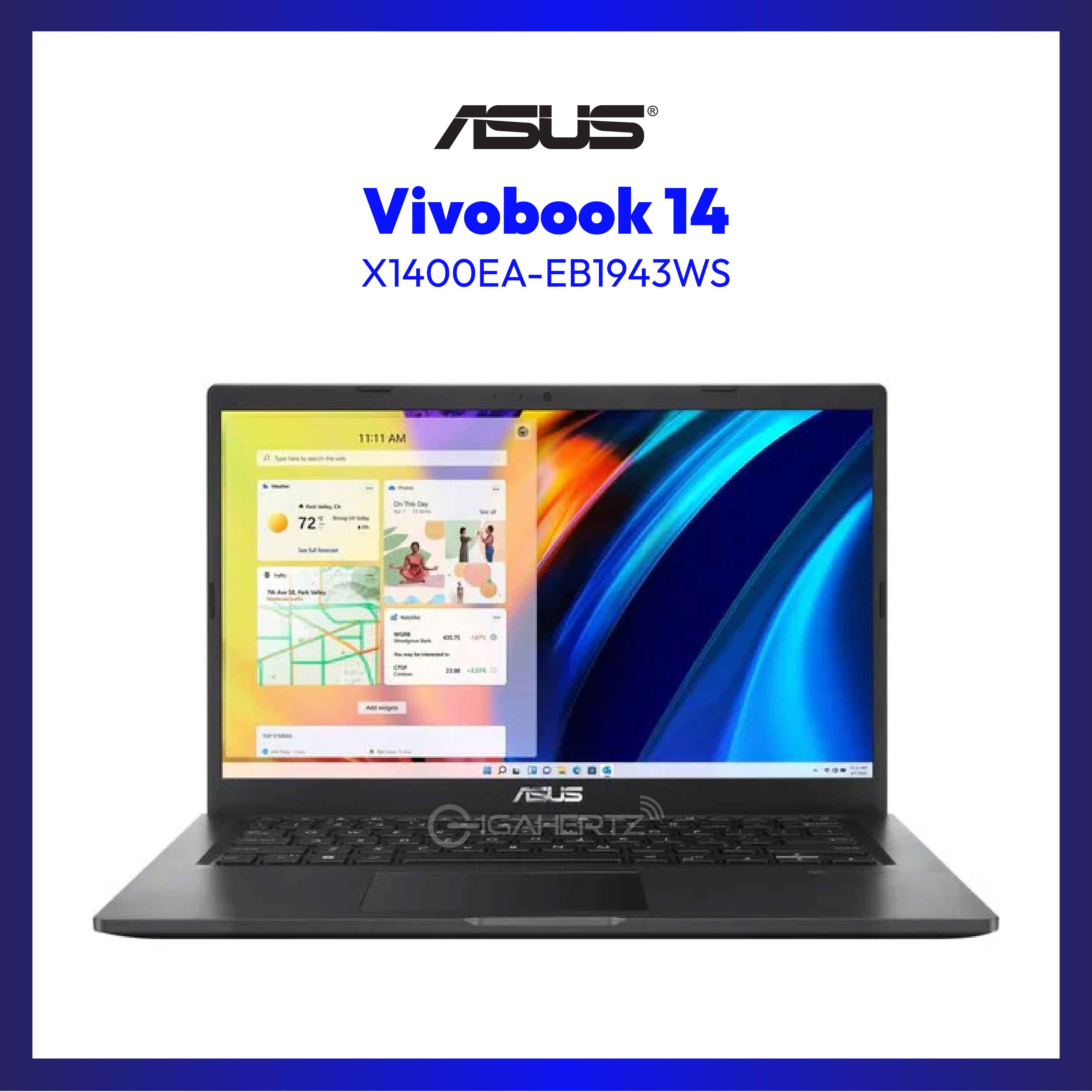 Asus Vivobook 14 X1400EA-EB1943WS | 14" FHD | i7-1165G7 | Iris Xe Graphics | 8GB RAM | 512GB SSD | WIN 11