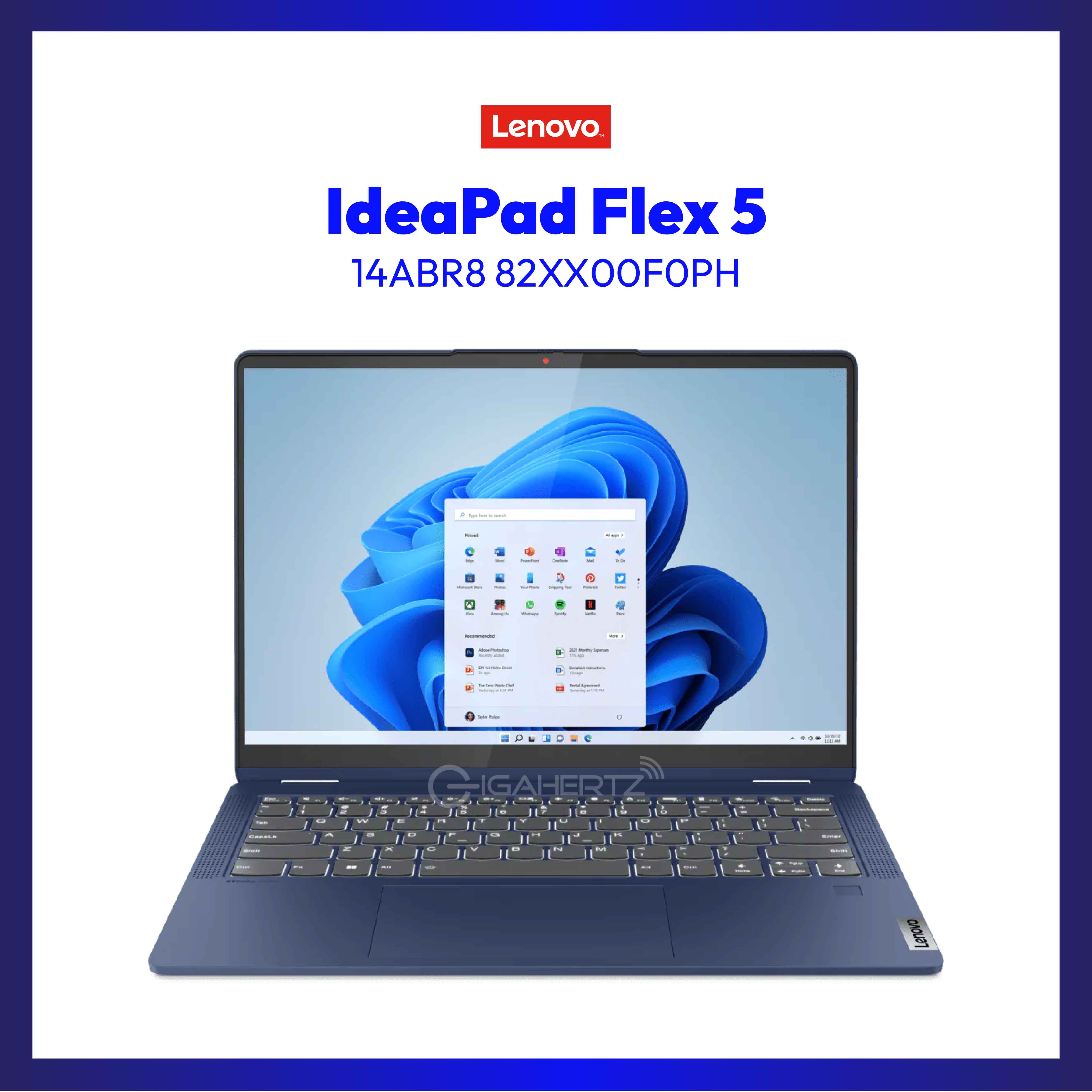 Lenovo IdeaPad Flex 5 14ABR8 82XX00F0PH | 14" WUXGA | Ryzen™ 5 5625U | Radeon™ Graphics | 16 GB RAM | 512 GB SSD | WIN 11