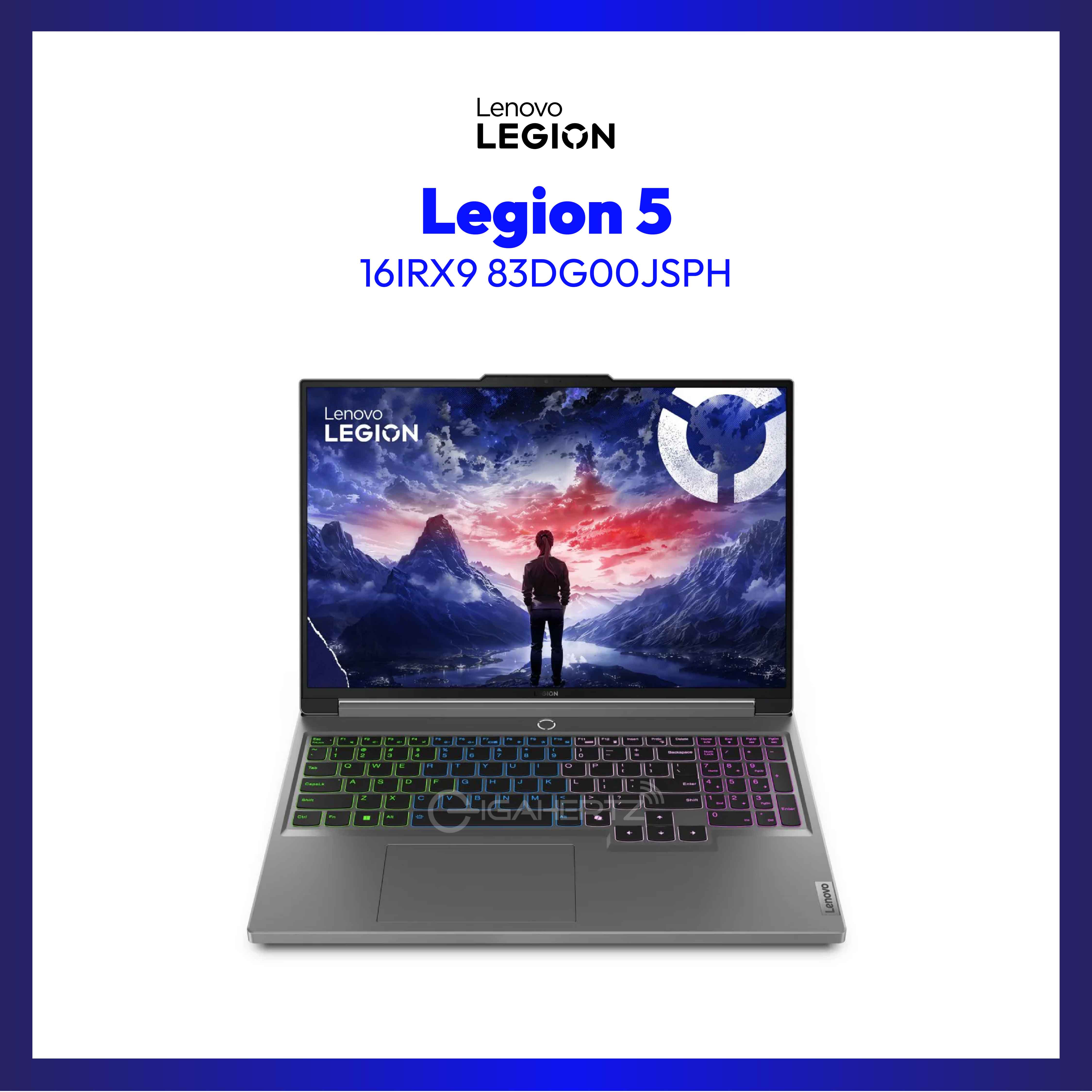 Lenovo Legion 5 16IRX9 83DG00JSPH | 16" WQXGA | i9-14900HX | RTX™ 4060 | 32 GB RAM | 1 TB SSD | WIN 11