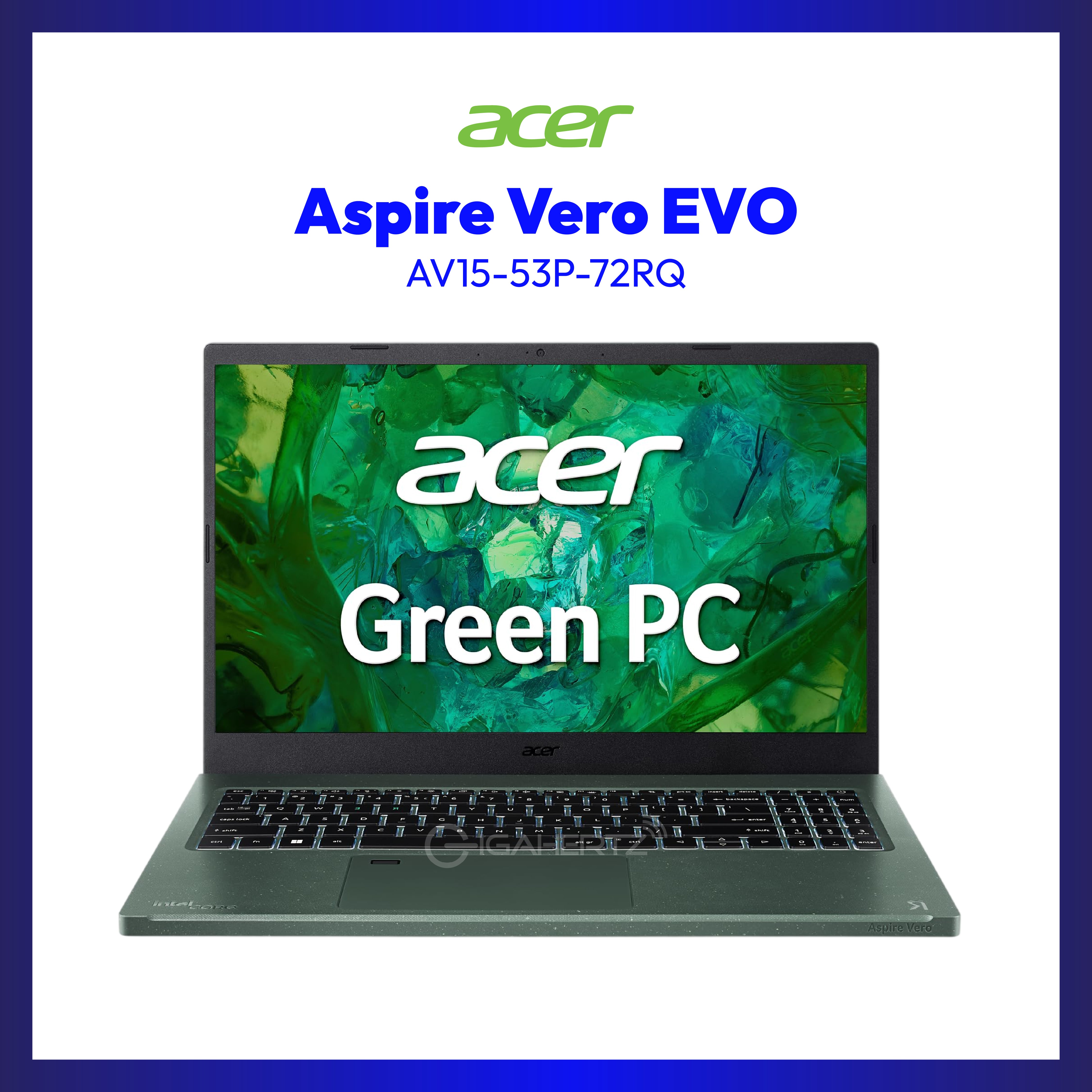 Acer Aspire Vero EVO AV15-53P-72RQ | 15.6" IPS | i7-1355U | Iris Xe Graphics | 16GB RAM | 512GB SSD | WIN 11
