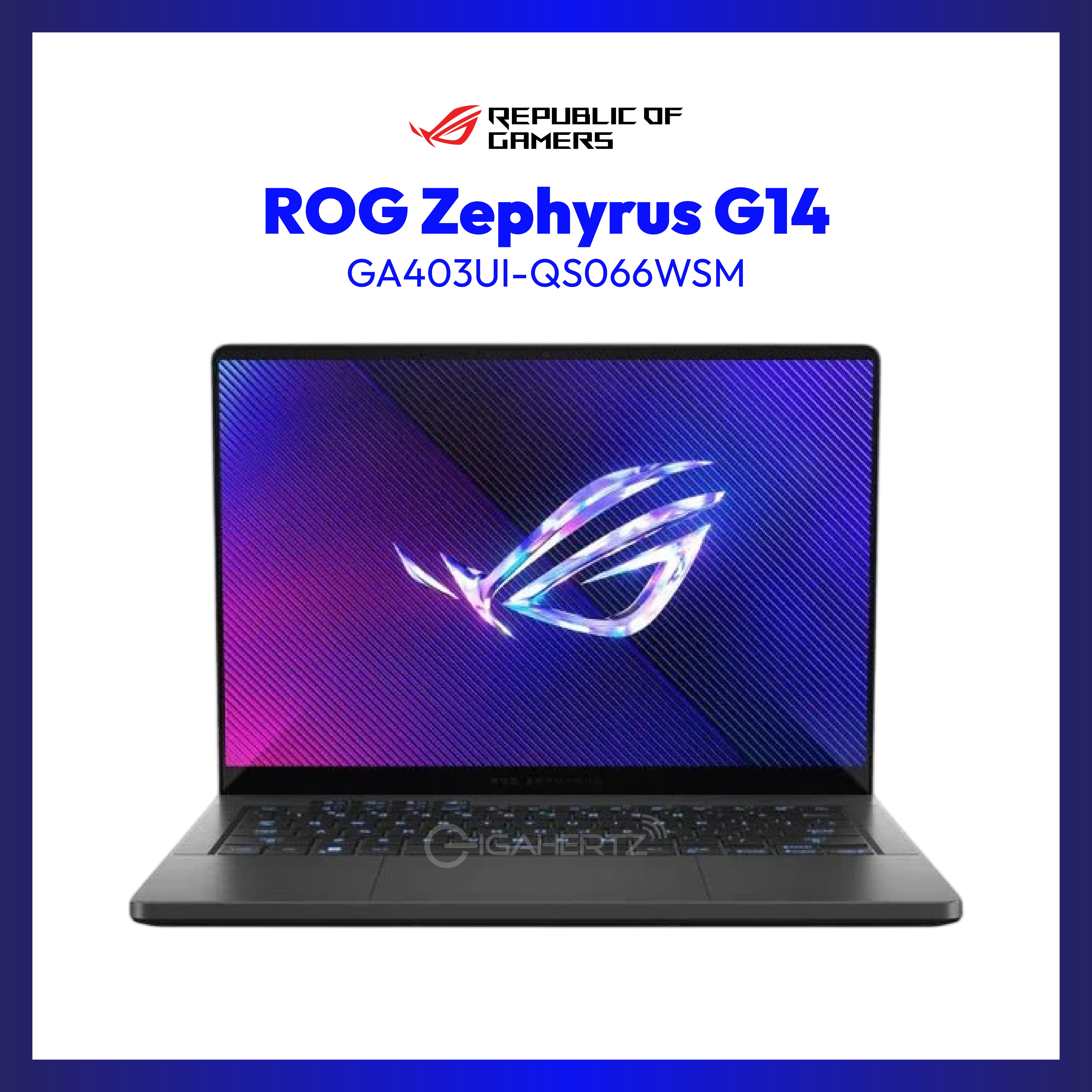 Asus ROG Zephyrus G14 GA403UI-QS066WSM Gaming Laptop | 14" OLED | Ryzen 9 8945HS | GeForce RTX 4070 | 32GB RAM | 1TB SSD | WIN 11