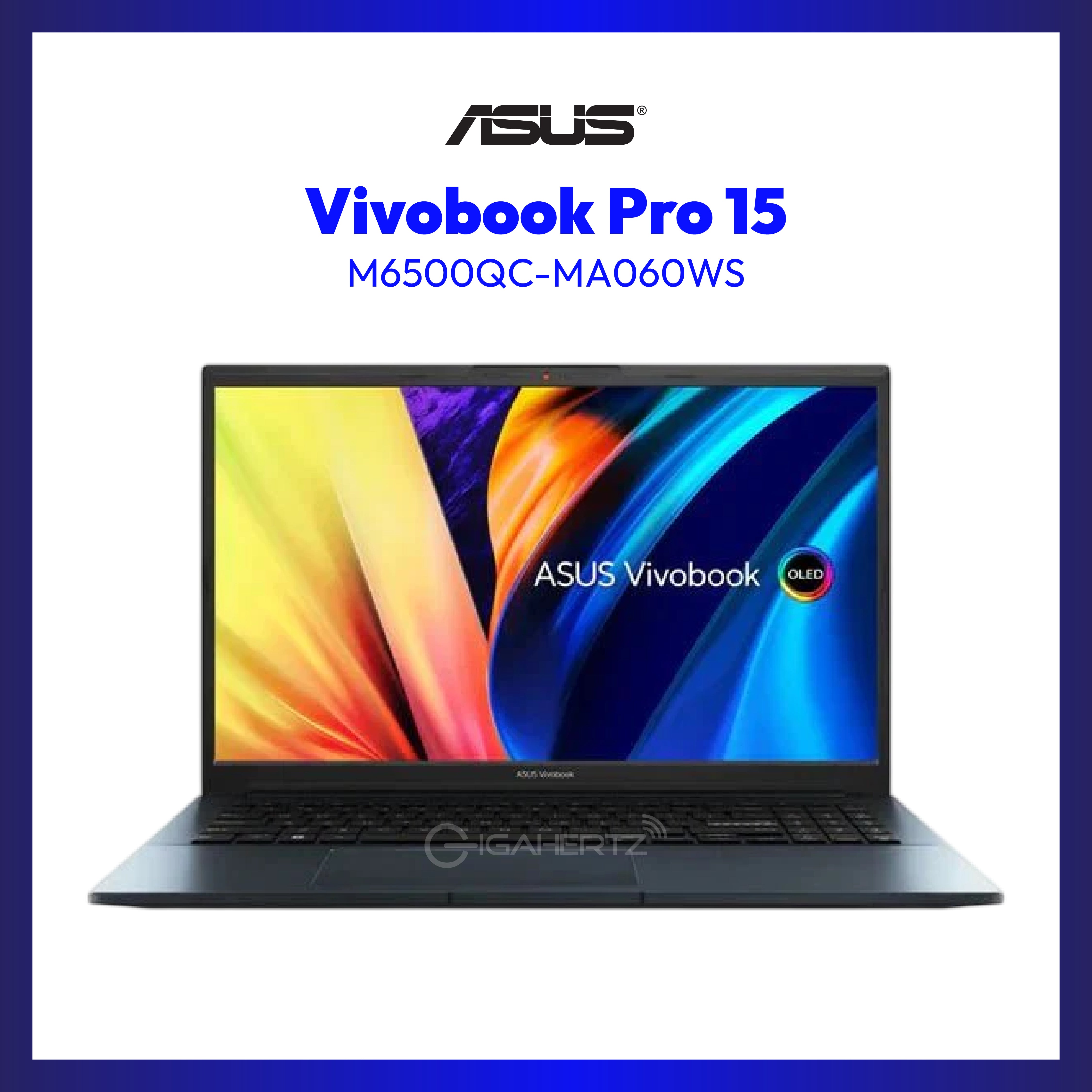 Asus Vivobook Pro 15 M6500QC-MA060WS | 15.6" OLED | Ryzen™ 5 5600H | RTX™ 3050 | 16 GB RAM | 512 GB SSD | WIN11