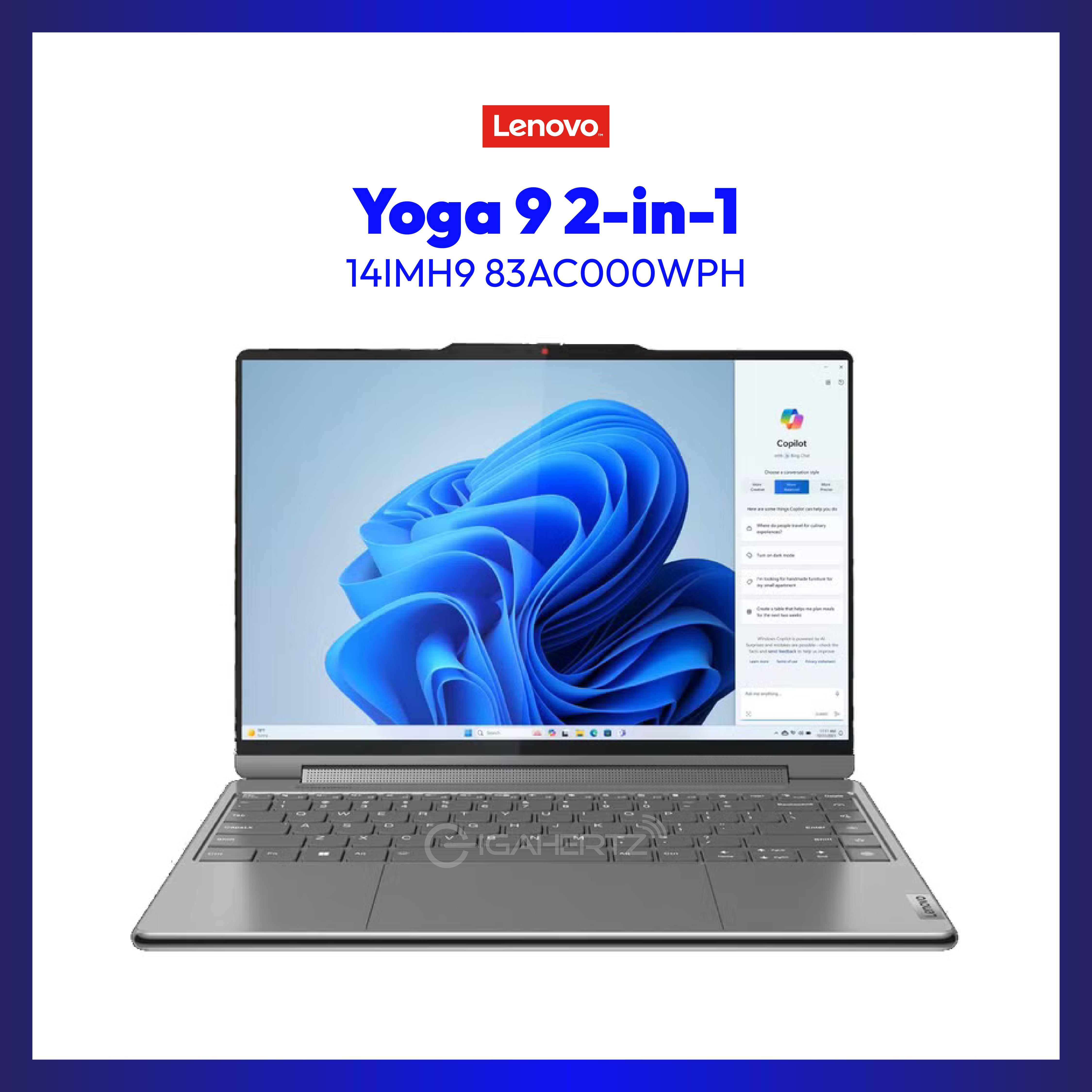 Lenovo Yoga 9 2-in-1 14IMH9 83AC000WPH | 14" OLED | Intel® Core™ Ultra 7 155H | Intel® Arc™ Graphics | 16 GB RAM | 1TB SSD | WIN 11