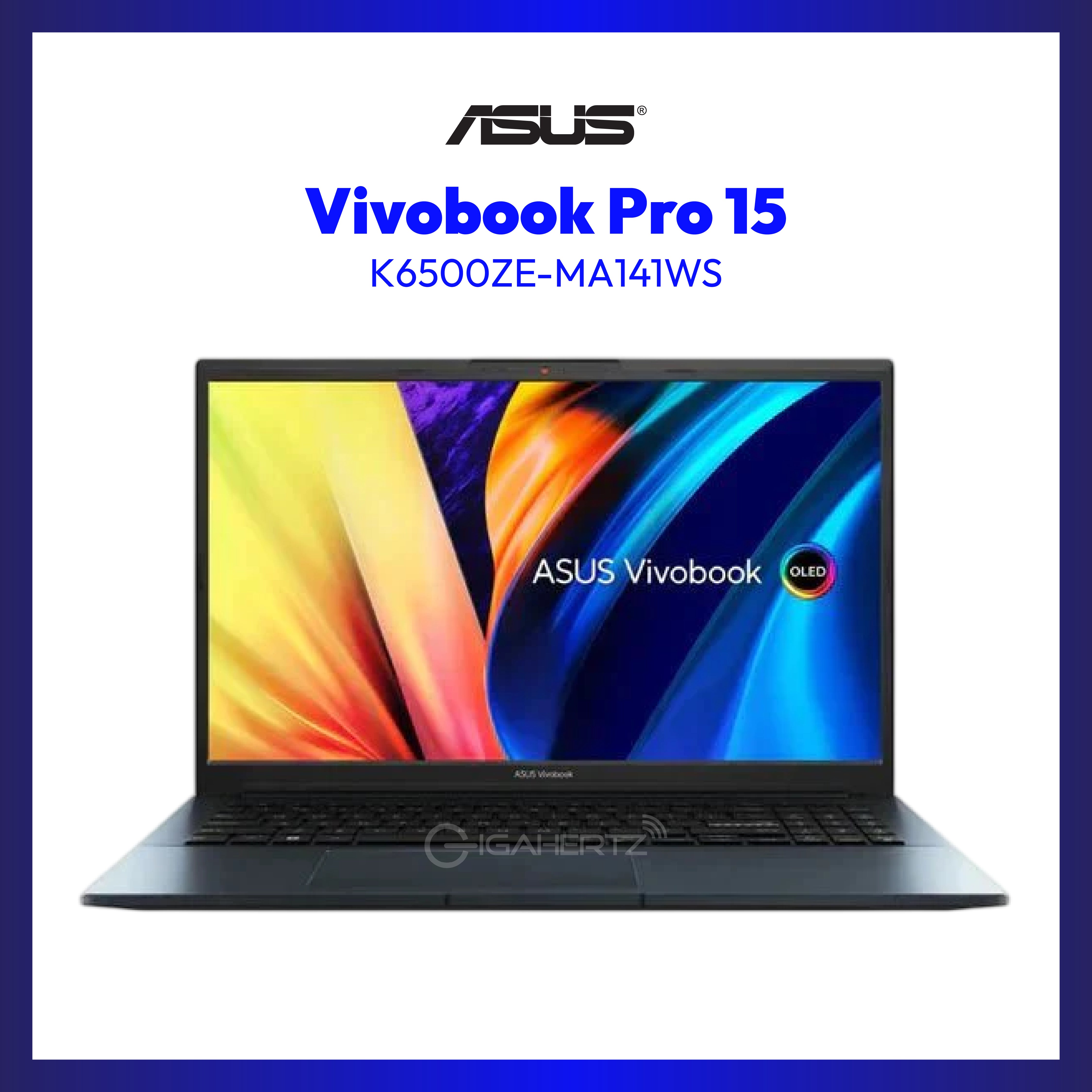 Asus Vivobook Pro 15 K6500ZE-MA141WS | 15.6" OLED | i5-12450H | RTX™ 3050 Ti | 16 GB RAM | 512 GB SSD | WIN11