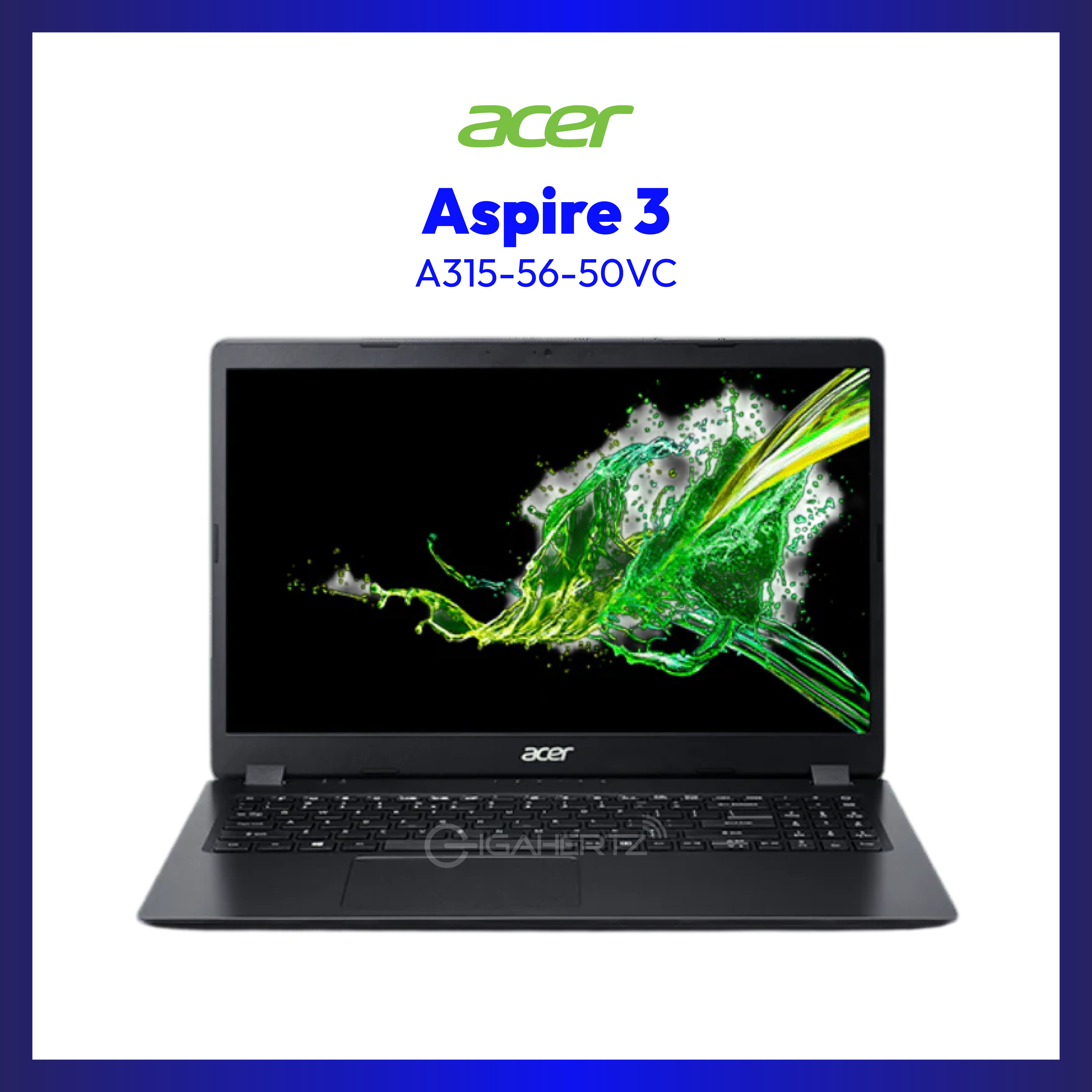 Acer Aspire 3 A315-56-50VC Notebook | 15.6" HD | i5-1035G1 | UHD Graphics | 4GB RAM | 1TB HDD + 256GB SSD | WIN 11