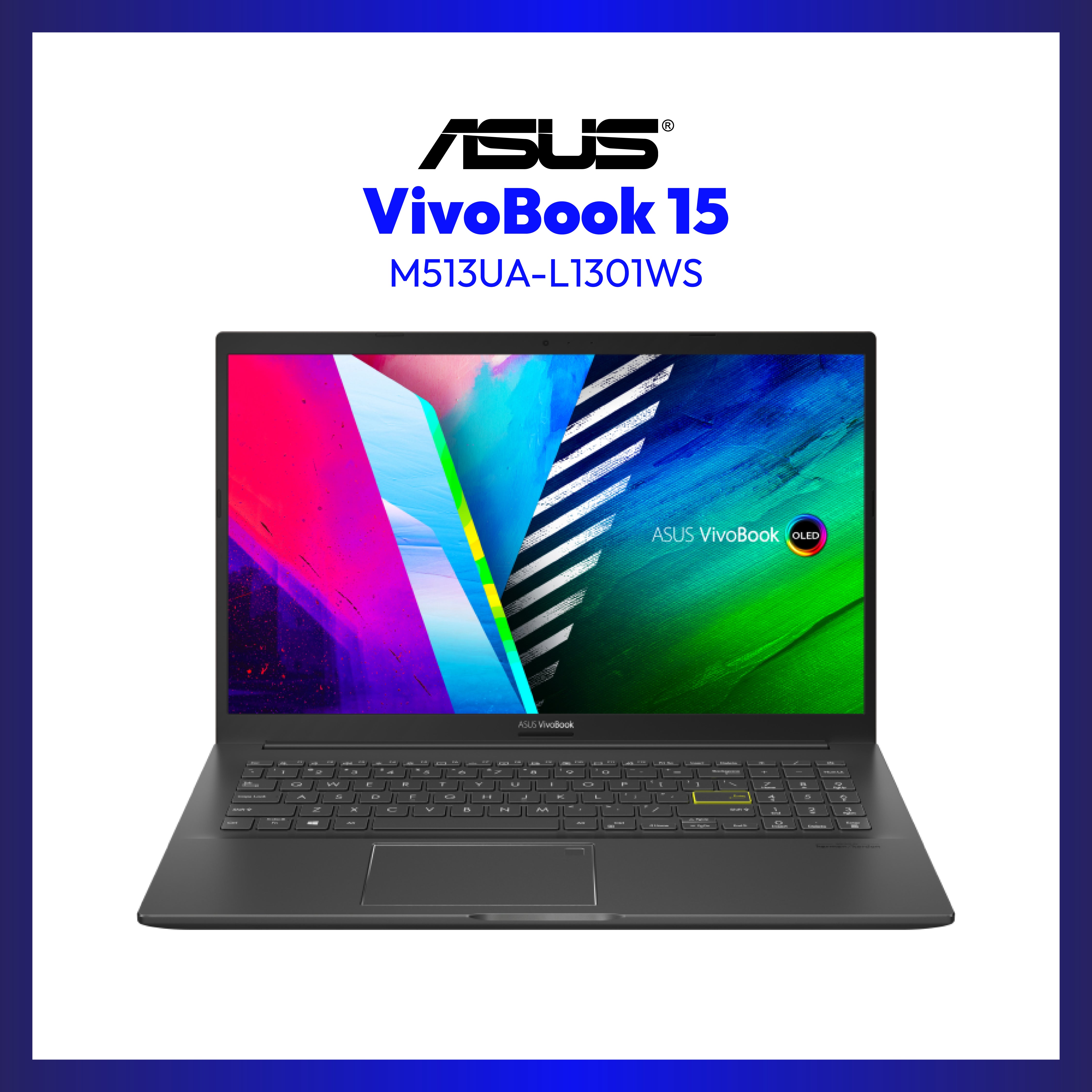 ASUS VivoBook 15 M513UA-L1301WS | 15.6" FHD | Ryzen 7 5700U | Radeon Graphics | 8GB RAM | 512GB SSD | WIN 11