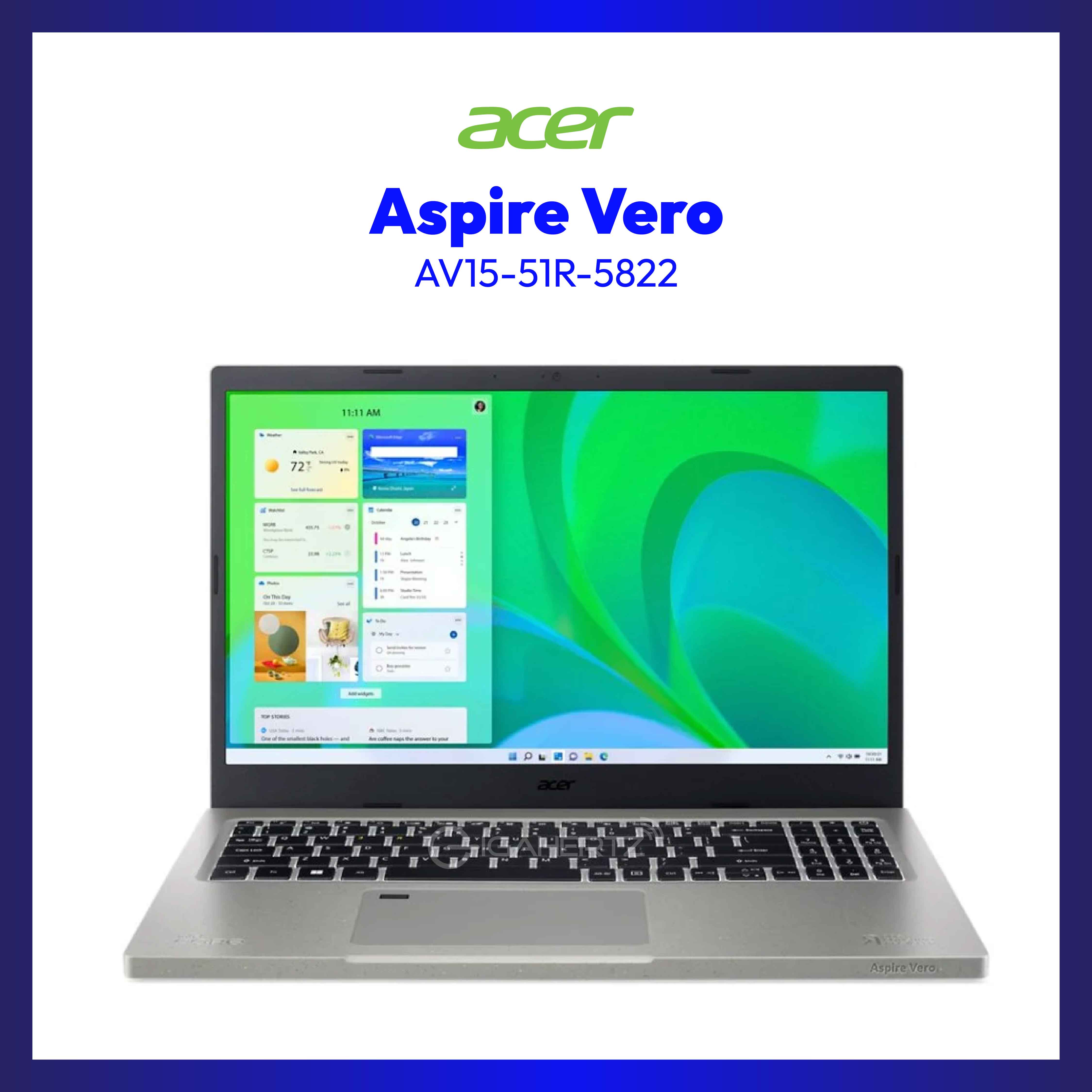 Acer Aspire Vero AV15-51R-5822 Notebook | 15.6" | i5-1155G7 | Iris Xe Graphics | 8GB RAM | 512GB SSD | WIN 11