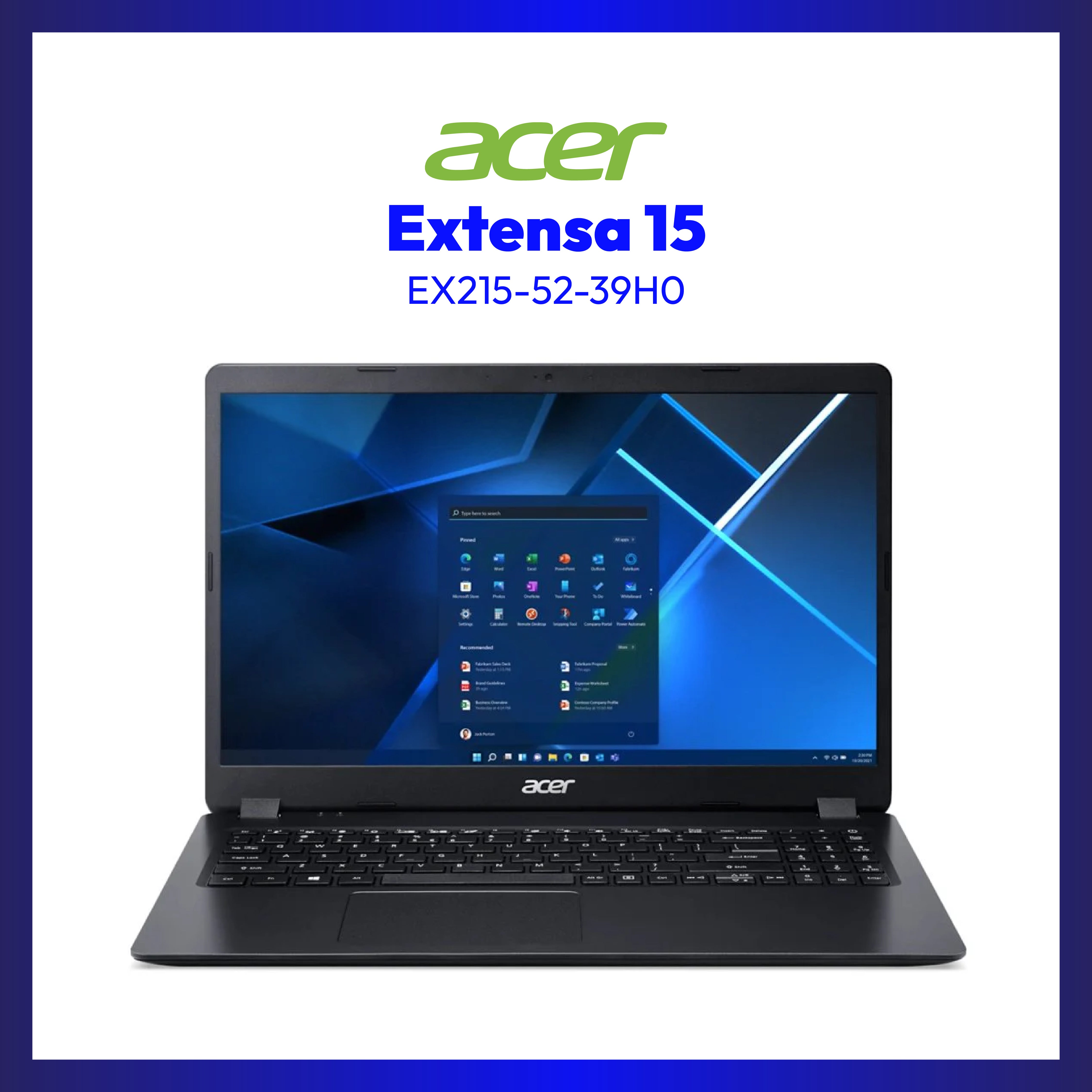 Acer Extensa 15 EX215-52-39H0 | 15.6" | i3-1005G1 | UHD Graphics | 8GB RAM | 128GB SSD | WIN 10