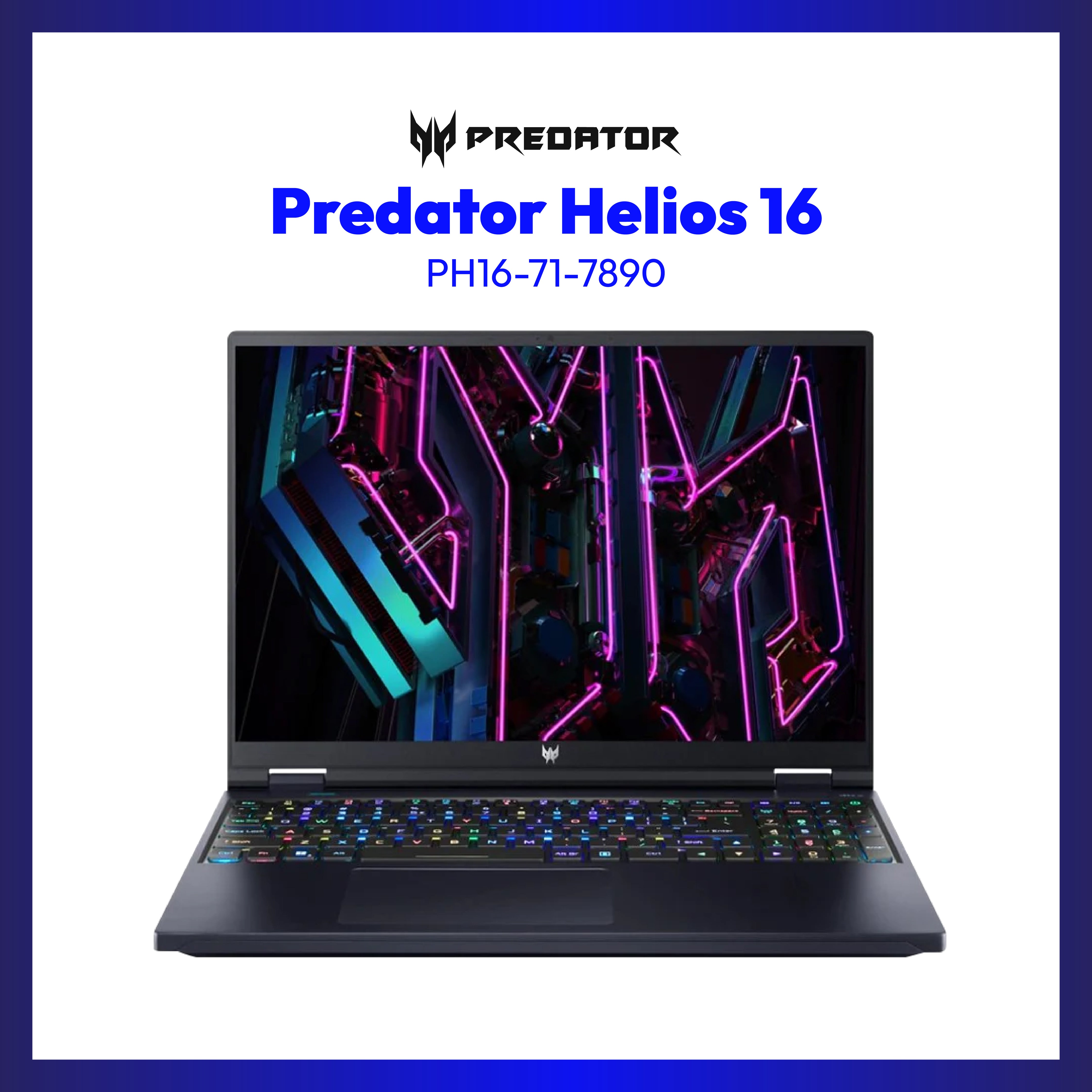 Acer Predator Helios 16 PH16-71-7890 Gaming Notebook | 16" LCD | i7-13700HX | GeForce RTX 4060 | 16GB RAM | 512GB SSD | WIN 11