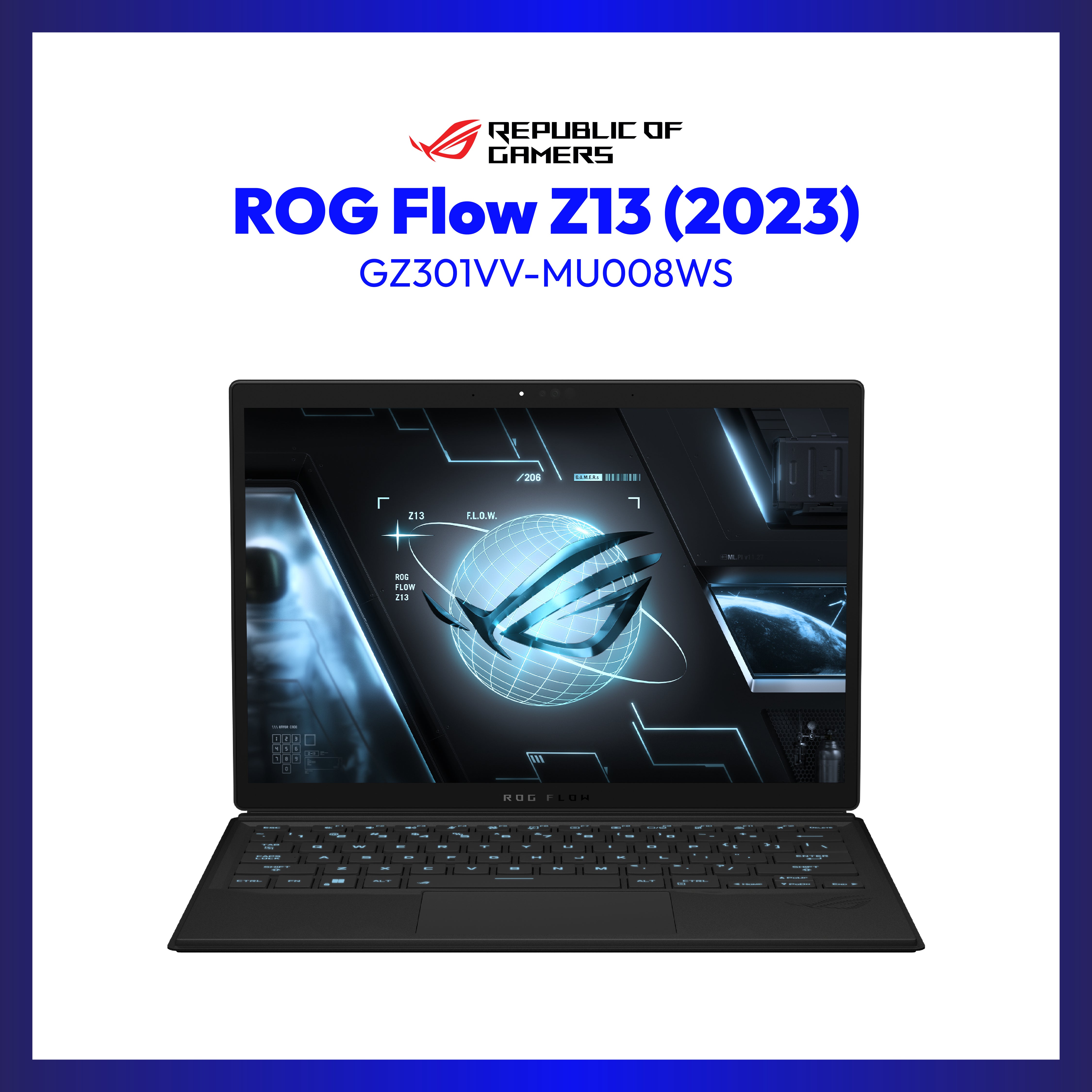 Asus ROG Flow Z13 (2023) GZ301VV-MU008WS | 13.4" WQXGA | i9-13900H | GeForce RTX 4060 | 8GB RAM | 1TB SSD | WIN 11