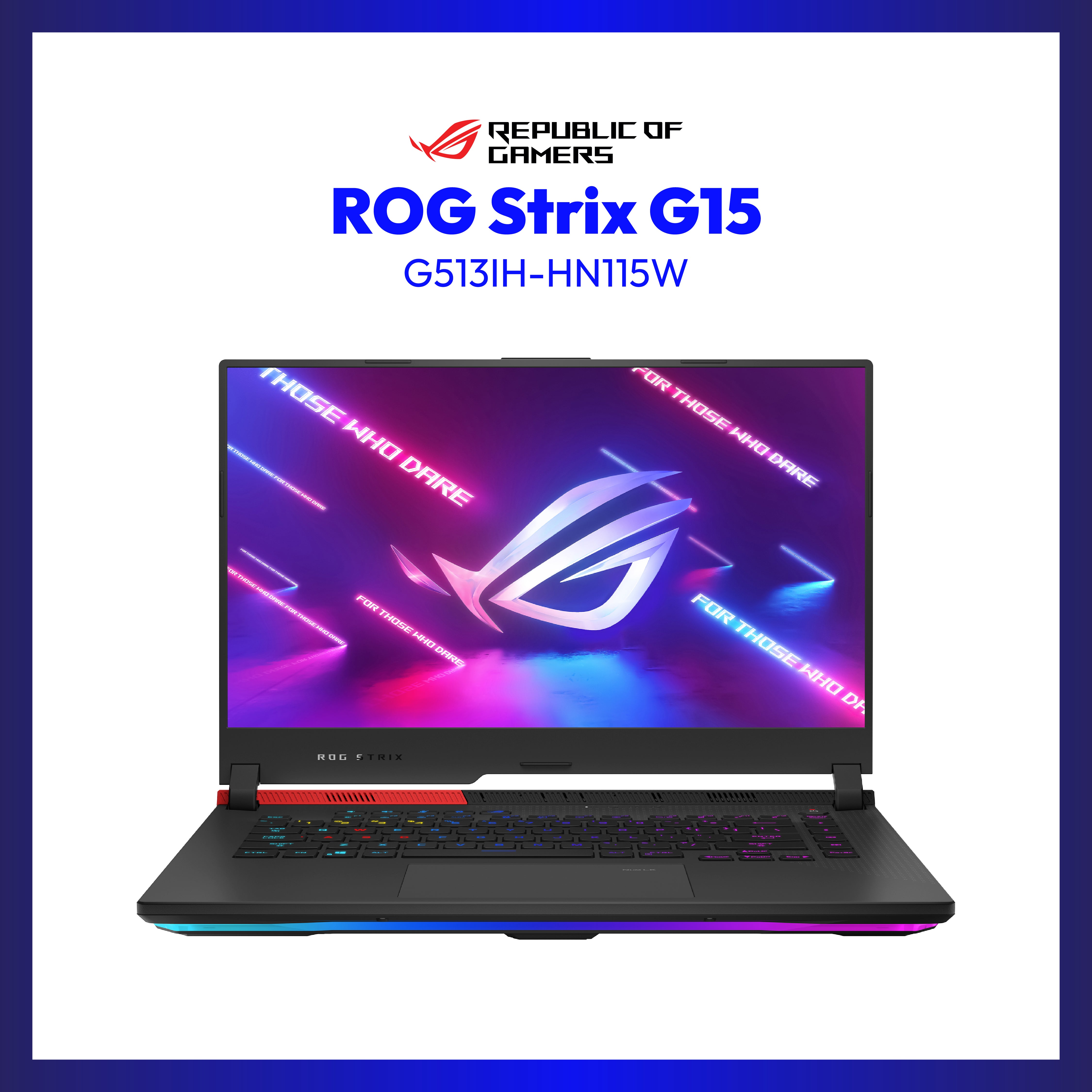Asus ROG Strix G513IH-HN115W | 15.6" FHD | Ryzen 7 4800H | GeForce GTX 1650 | 8GB RAM | 512GB SSD | WIN 11