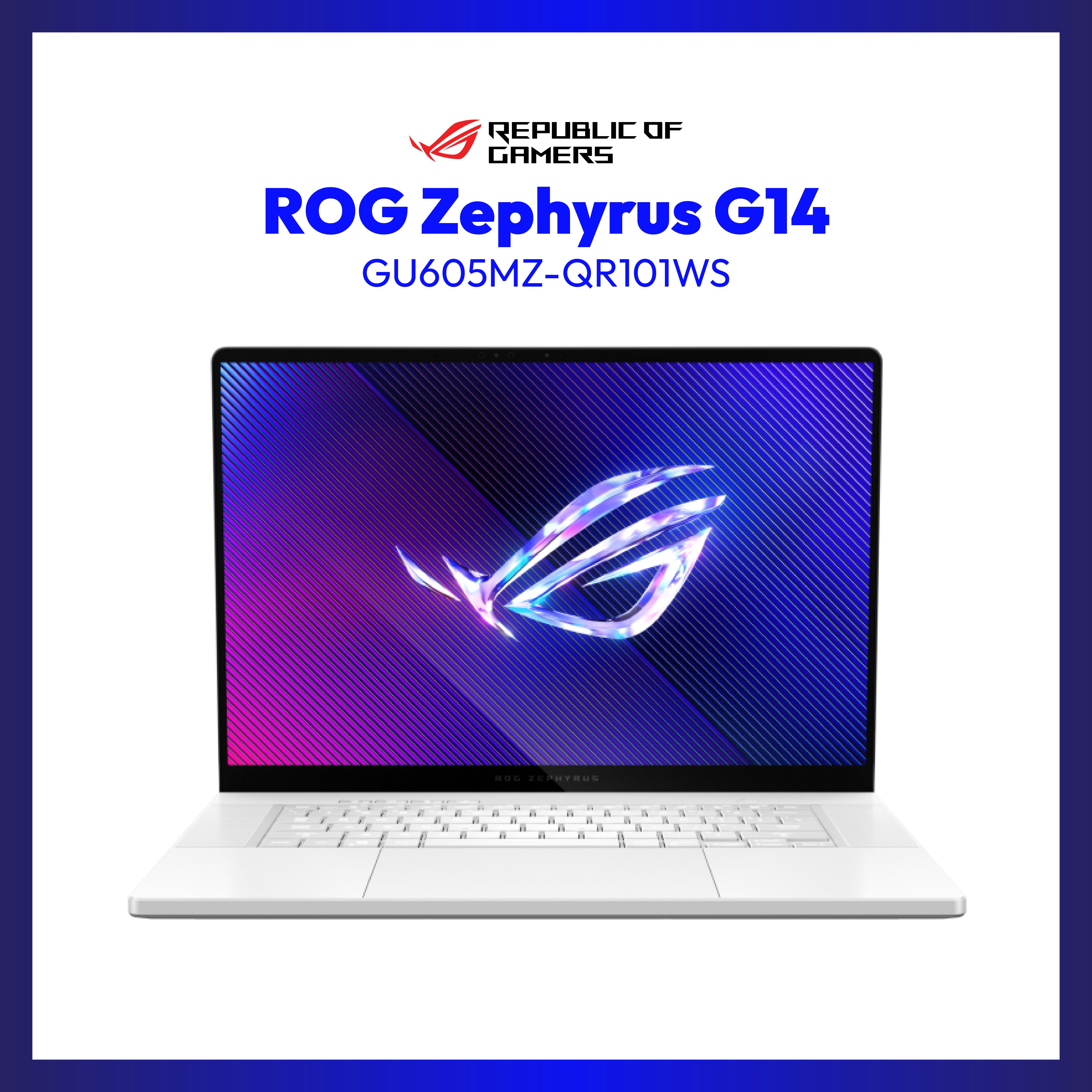 Asus ROG Zephyrus GU605MZ-QR101WS Gaming Laptop | 16" WQXGA | Ultra 9 | GeForce RTX 4080 | 32GB RAM | 2TB SSD | WIN 11