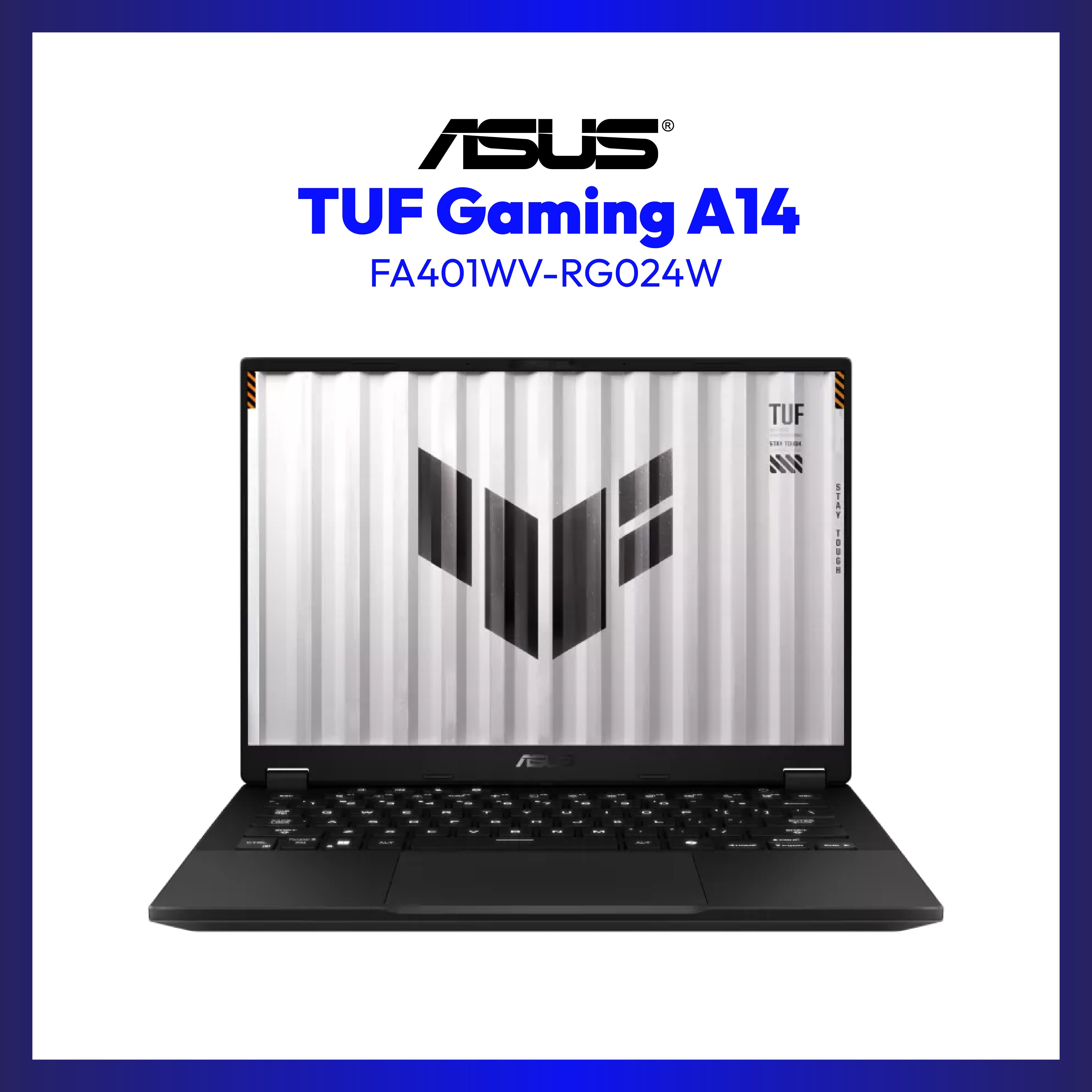 Asus TUF FA401WV-RG024W Gaming Laptop | 14" WQXGA | Ryzen AI 9 HX 370 | GeForce RTX 4060 | 16GB RAM | 1TB SSD | WIN 11