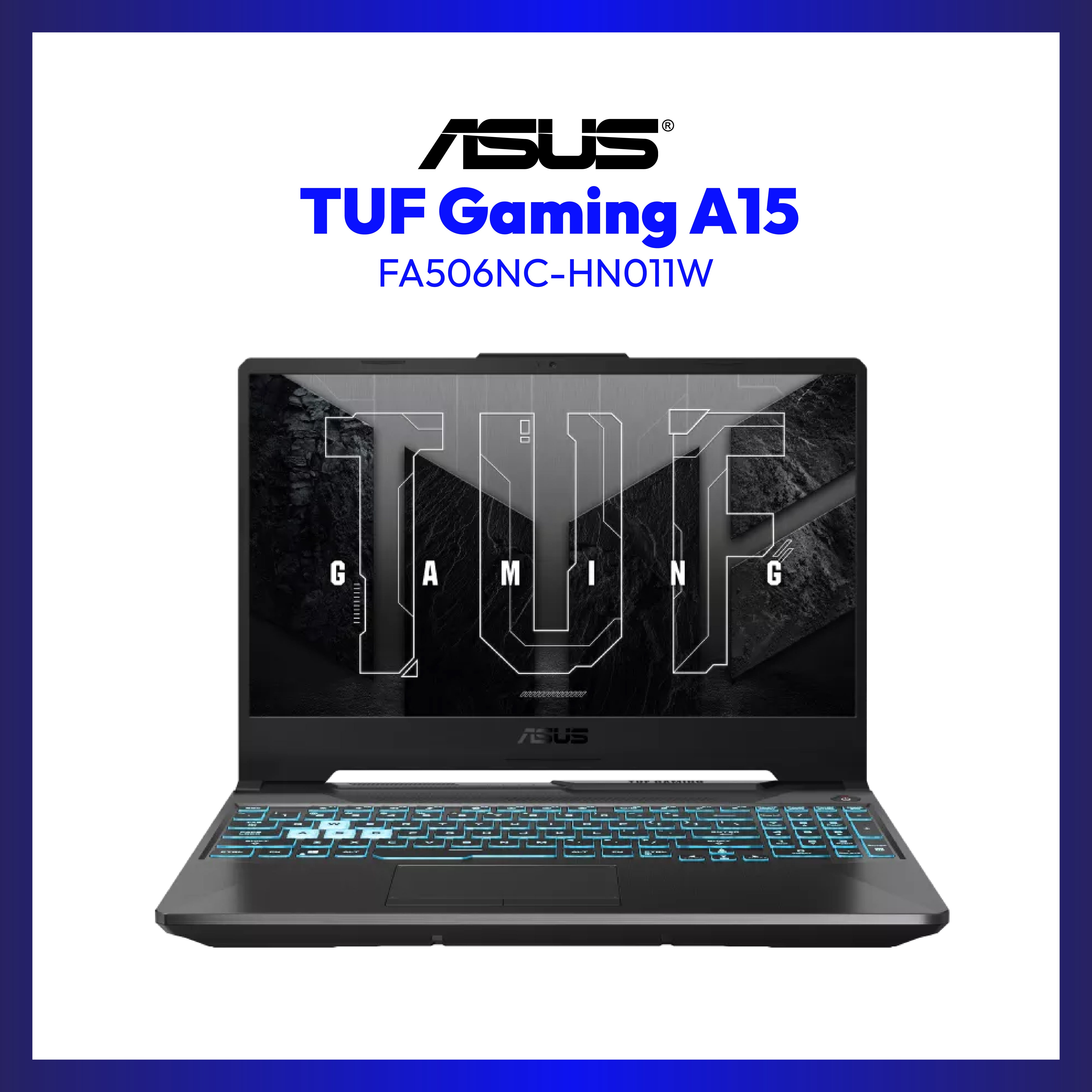 Asus TUF Gaming A15 FA506NC-HN011W | 15.6" FHD | Ryzen 5 7535HS | GeForce RTX 3050 | 8GB RAM | 512GB SSD | WIN 11