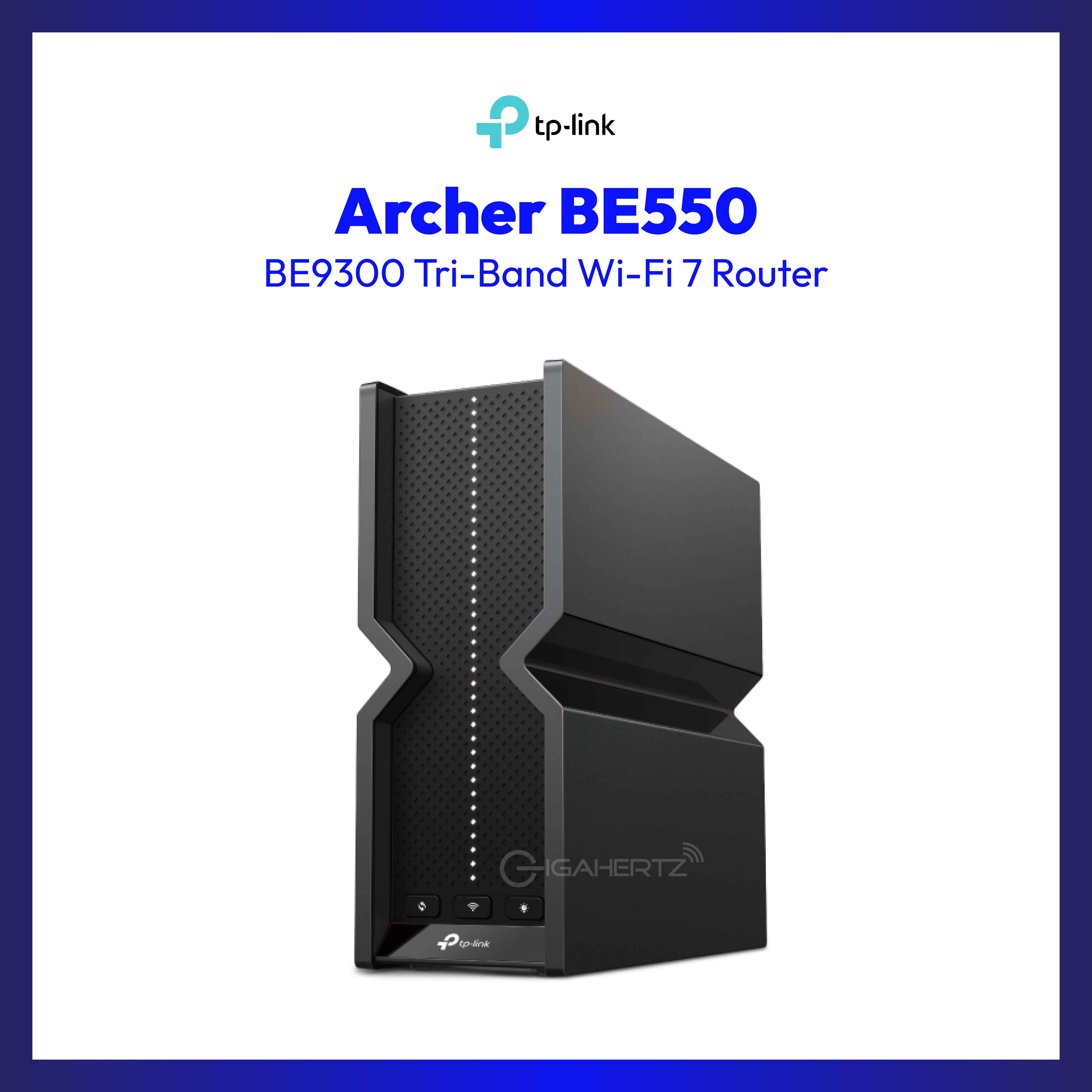 TP-Link Archer BE550 BE9300 Tri-Band Wi-Fi 7 Router