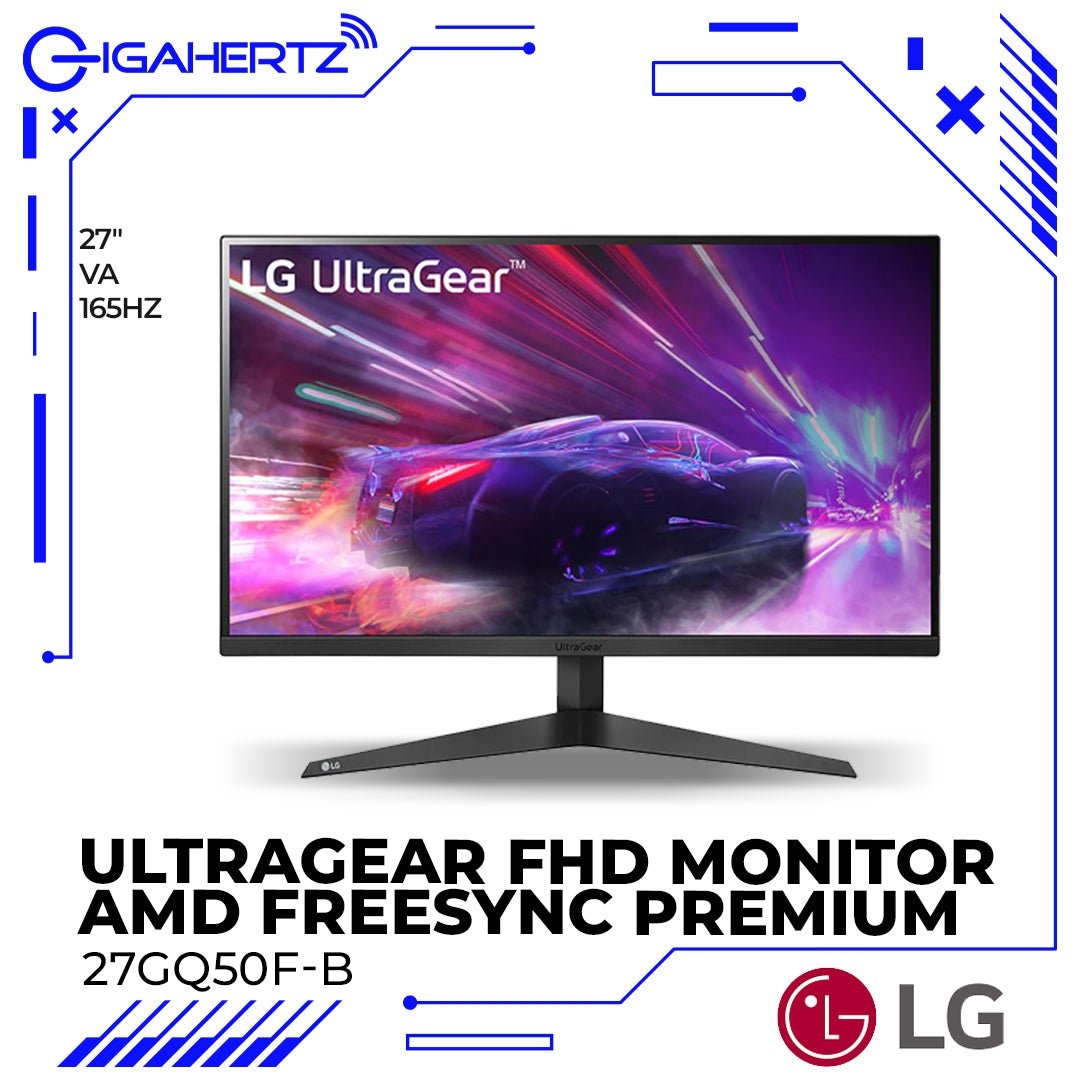 LG 27GQ50F-B 27'' UltraGear FHD 1ms 165Hz Monitor with AMD FreeSync™ Premium”