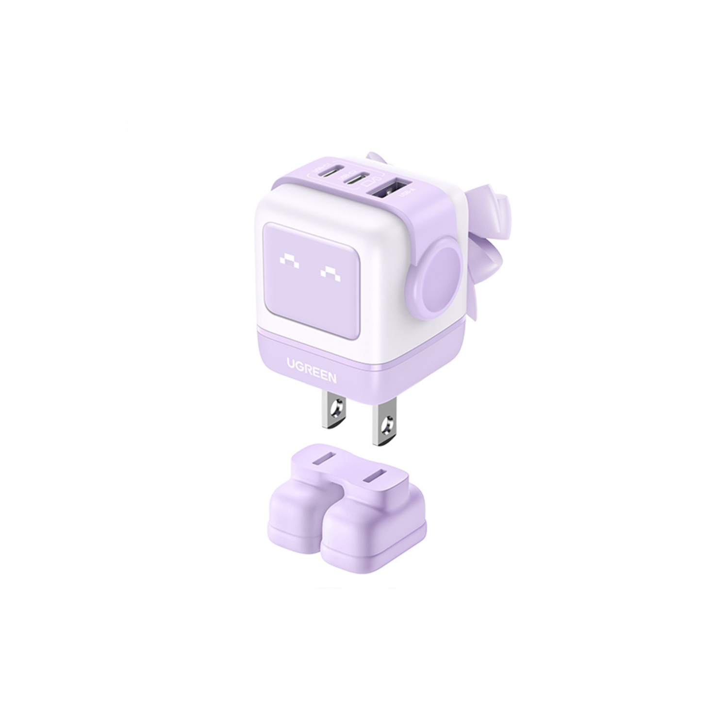 Ugreen CD359 25036 Mini Robot Nexode 30W USB-C Fast GaN Charger (Purple)