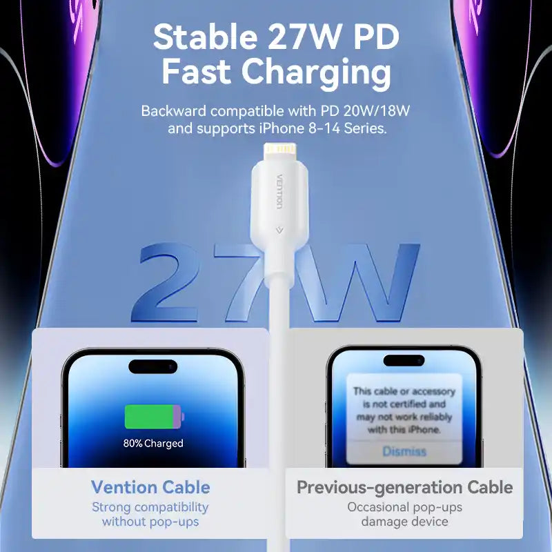 Vention USB-C to Lightning Cable (1M)