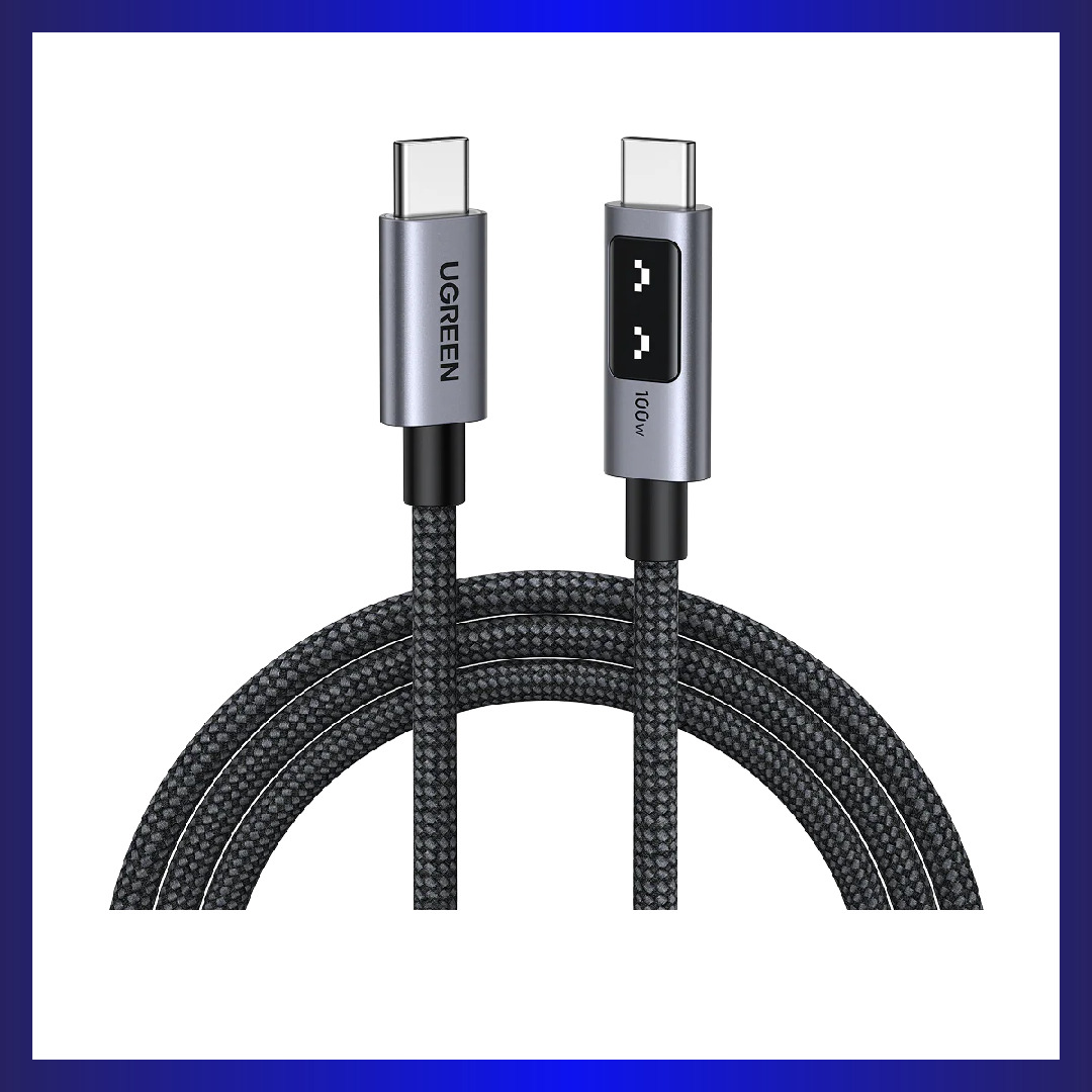 UGREEN 1m Uno Cable USB-C to USB-C 100W (Black) (35501)