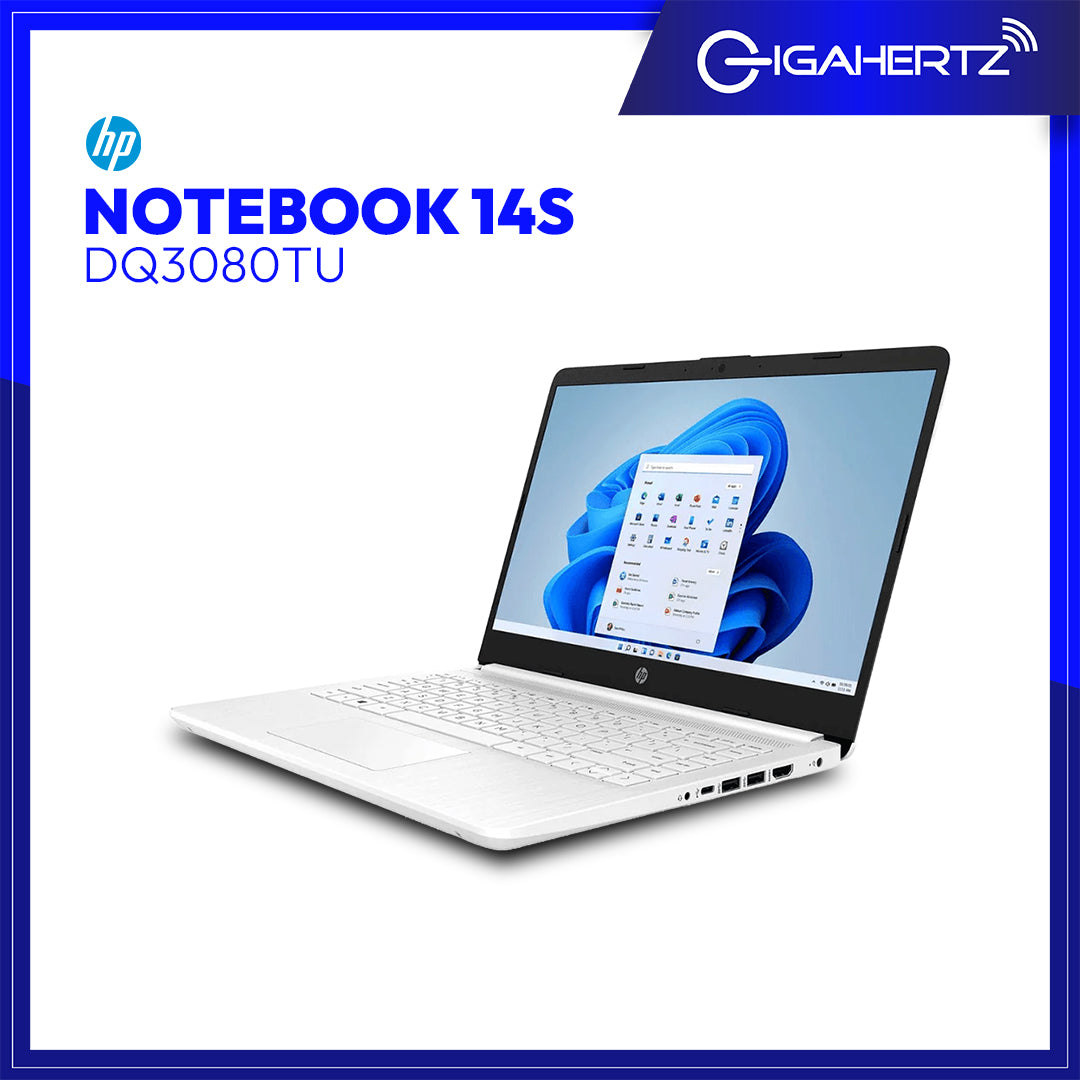 HP Notebook 14s - dq3080TU | 14" HD | Celeron N4500 | UHD Graphics | 4GB RAM | 256GB SSD | WIN 11 | Gigahertz