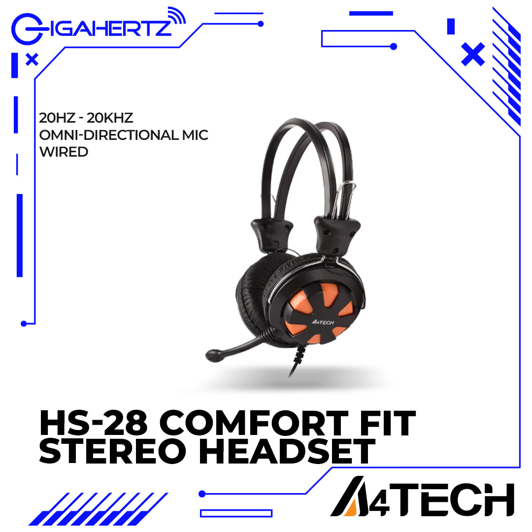 A4Tech HS-28  Comfort Fit Stereo Headset
