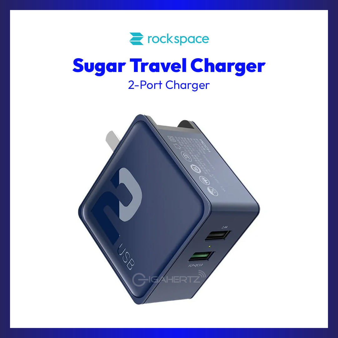 RockSpace Sugar Travel Charger (2-Port)